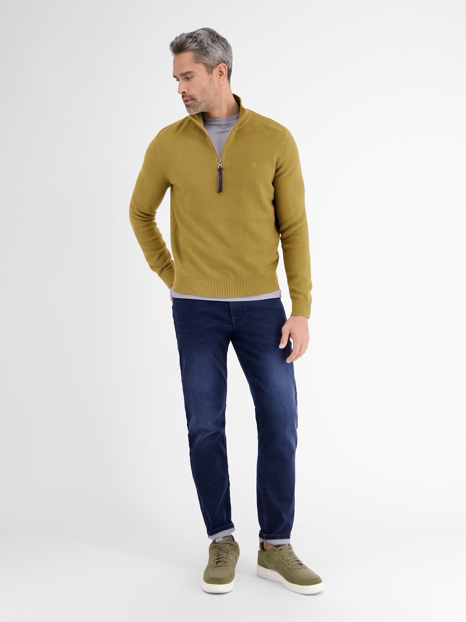 LERROS Strickpullover »LERROS Strickpullover, Troyerstyle«