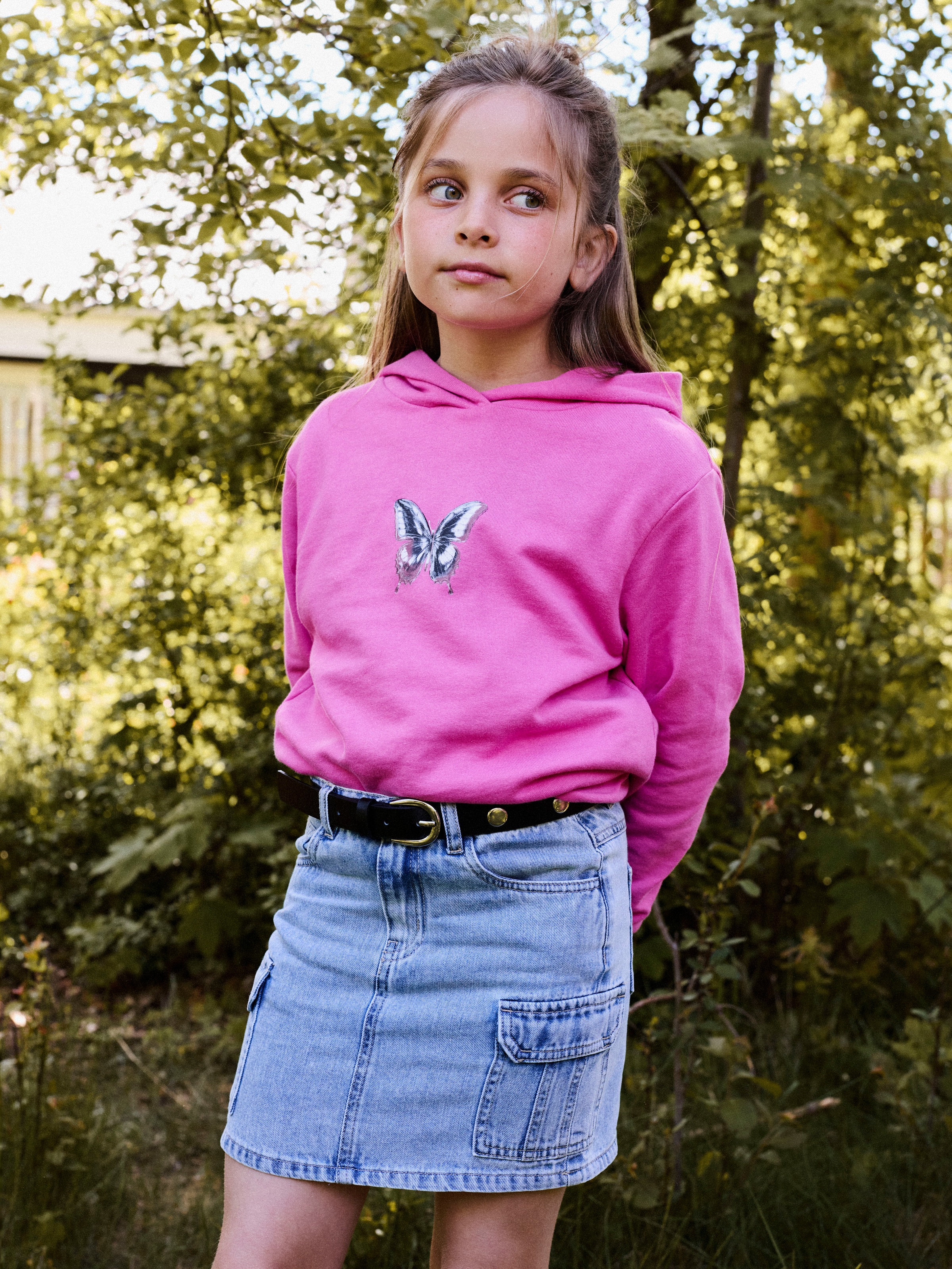 Name It Jeansrock »NKFMELLA DNM CARGO SKIRT 2288-OV D« Baumwolle, Cargotaschen, Used Look