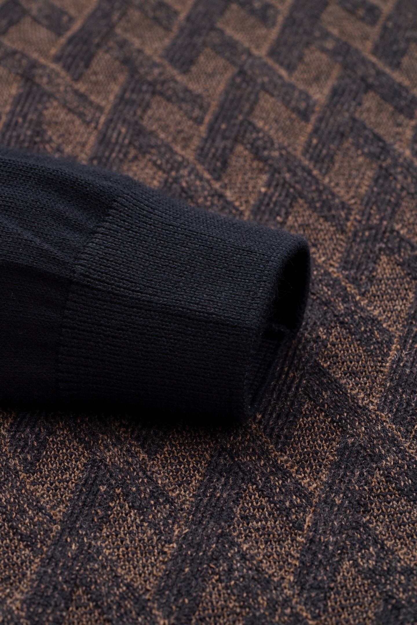 bugatti Strickpullover, mit 2-farbigem Rautenmuster