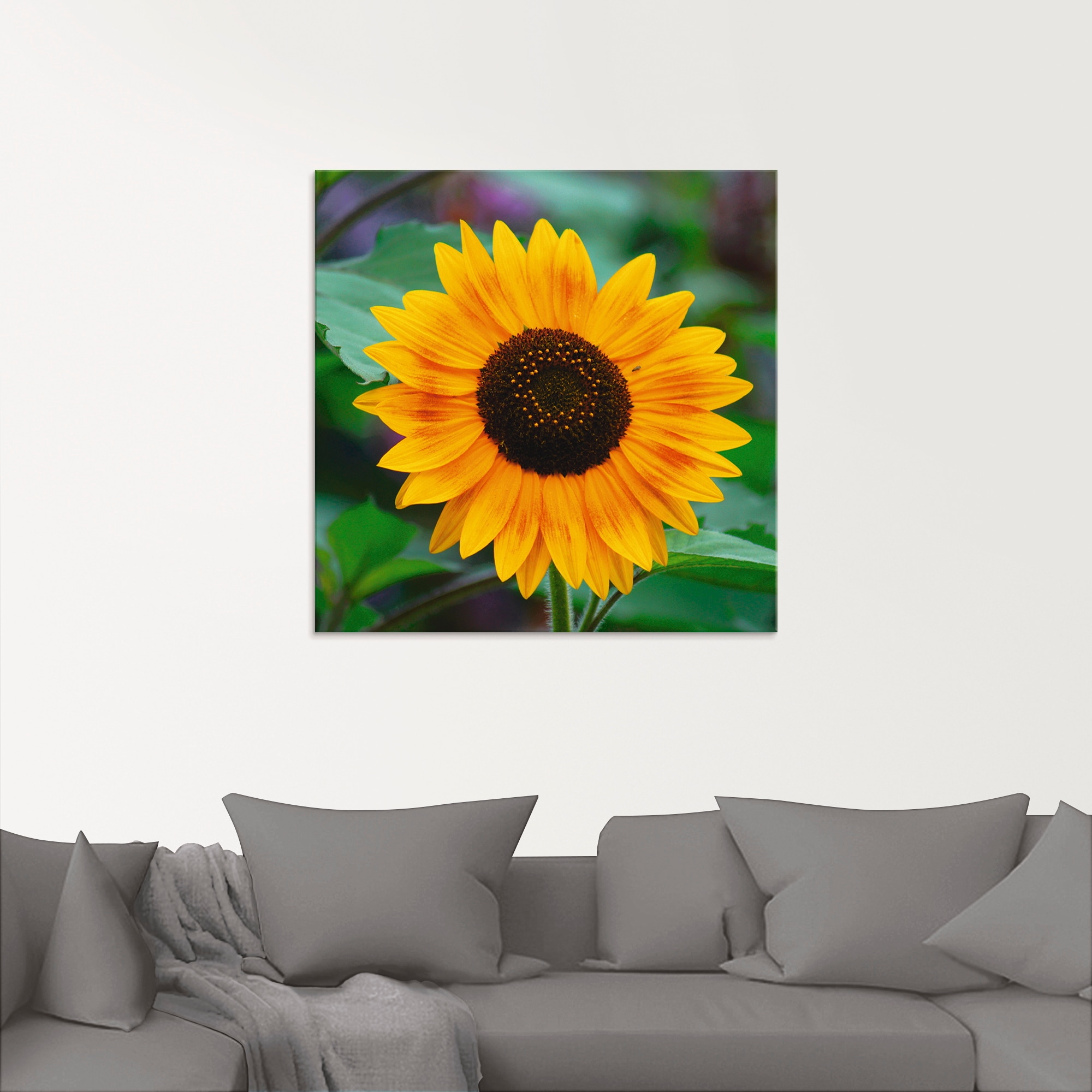 Artland Glasbild »Sonnenblume«, Blumen, (1 St.), in verschiedenen Größen