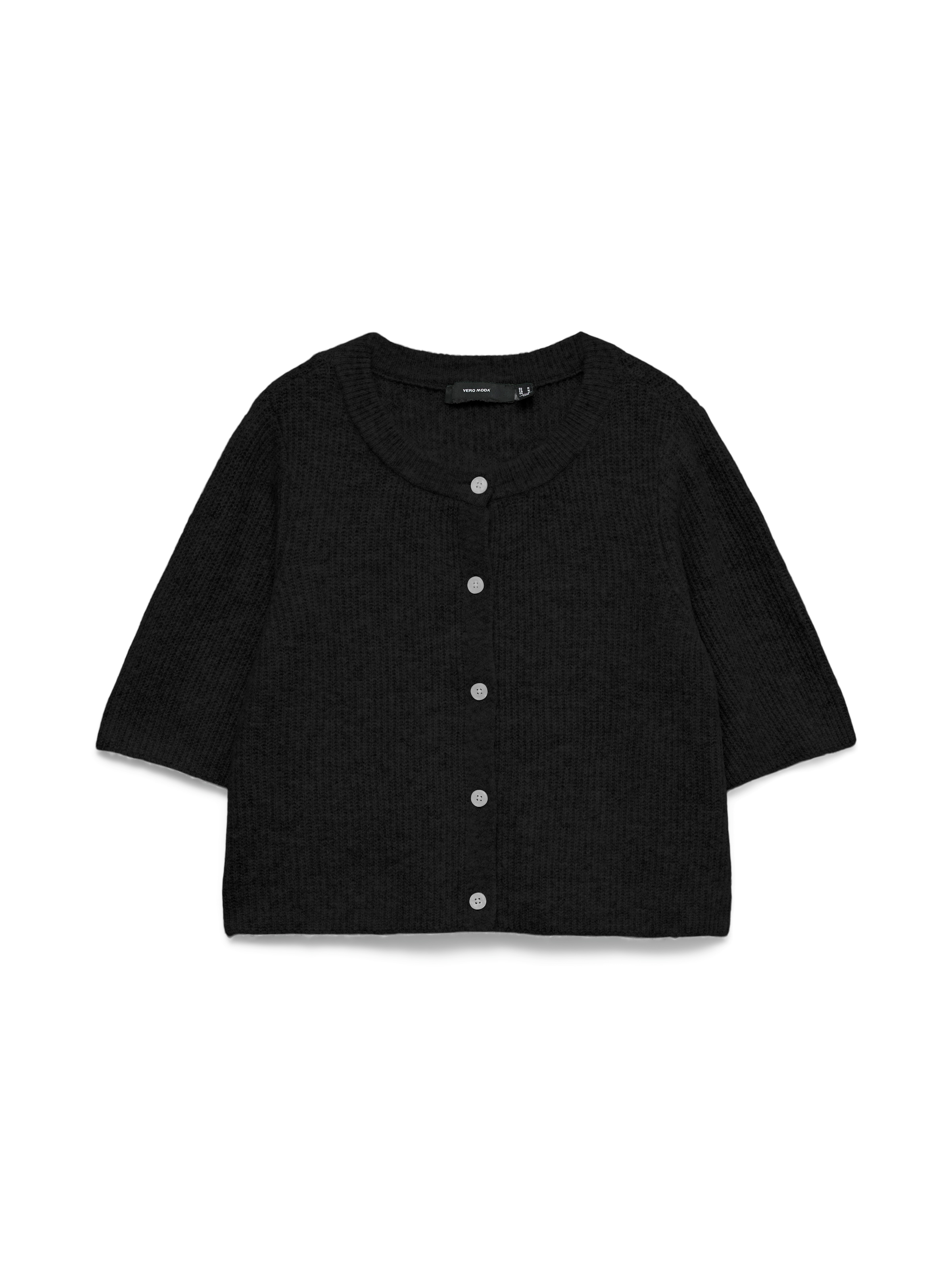 Vero Moda Strickjacke »VMSOFFE 2/4 O-NECK CARDIGAN NOOS« Materialmix, regular fit