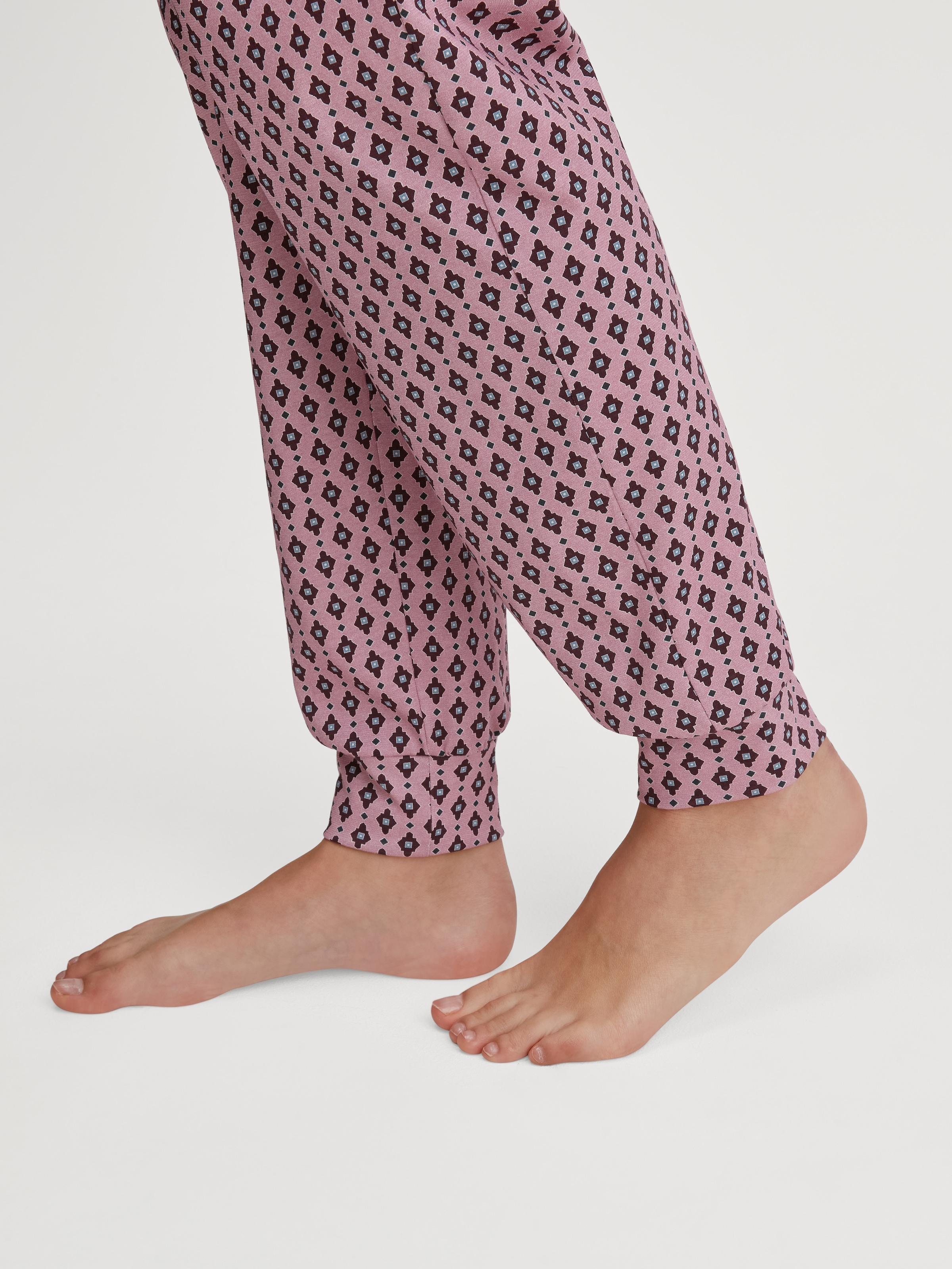CALIDA Pyjamahose, weich, Gummizug, Cotton, Single Jersey Qualität, Gesäßtasche