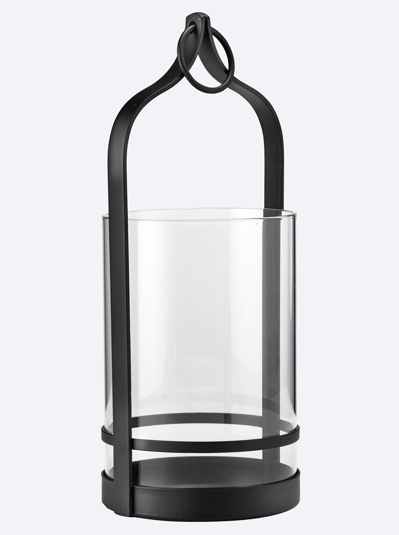 Heine Home Windlicht in schwarz, Größe B/H/T: 13 cm x 30 cm x 12 cm