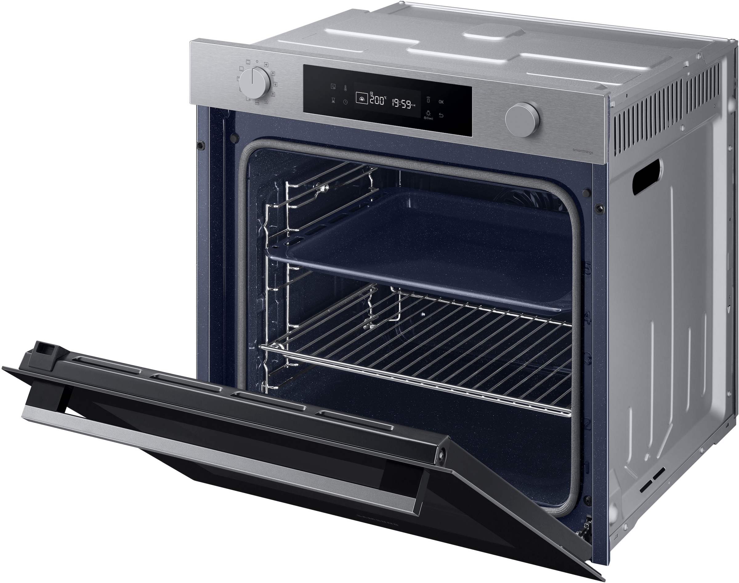 Samsung Einbaubackofen NV7400B »NV7B41307AS«, Pyrolyse-Selbstreinigung, Raumwunder - XXL-Innenraum mit 76L, langsam schließender Tür und WiFi
