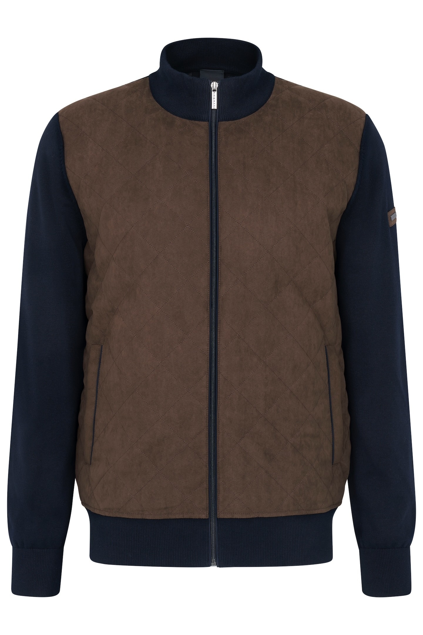 bugatti Strickjacke, aus 100 % Baumwolle