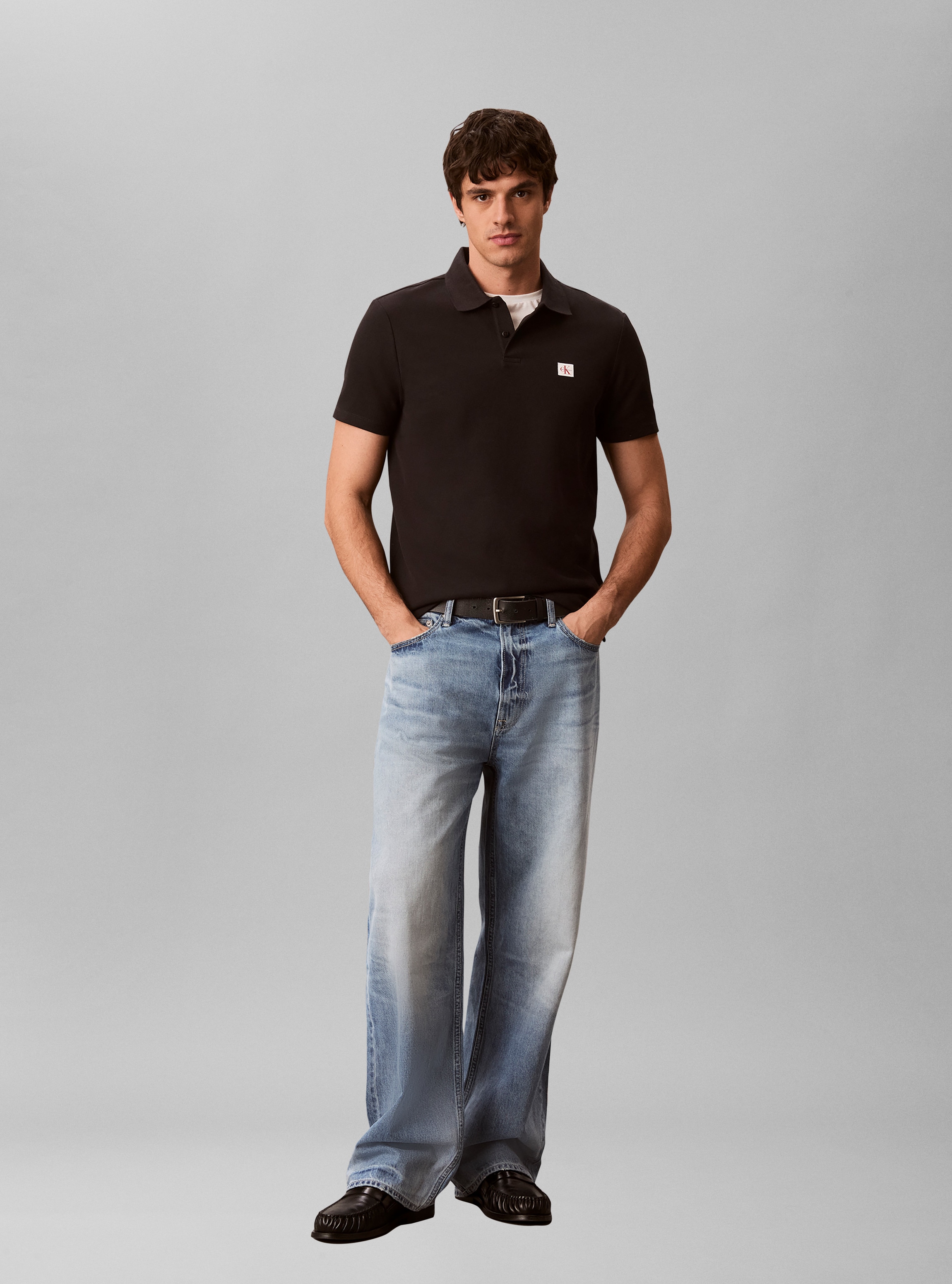 Calvin Klein Jeans Poloshirt Regular Fit, Baumwoll-Mix