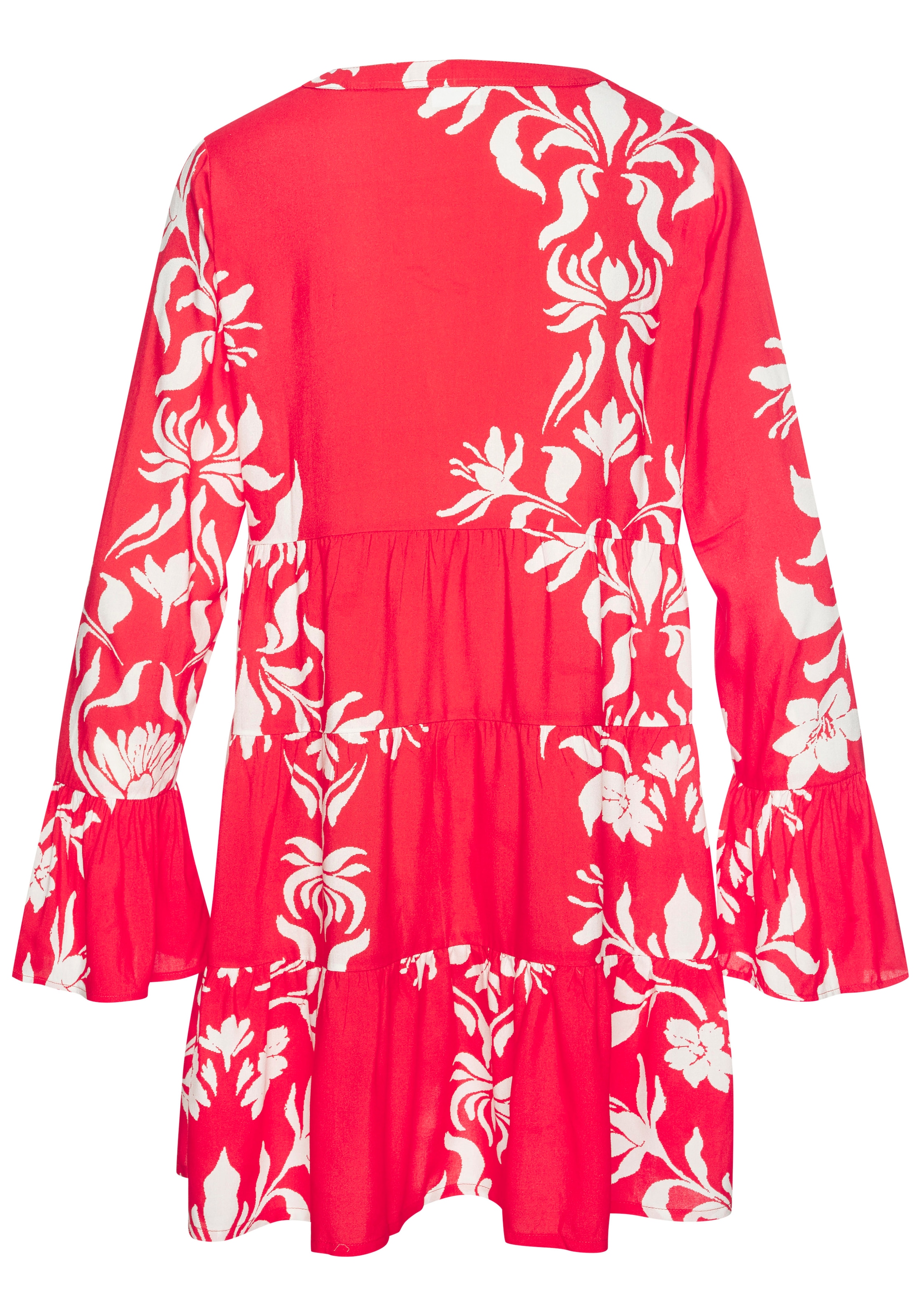 LASCANA Strandkleid mit Alloverdruck, Tunika, Blusenkleid, Strandmode