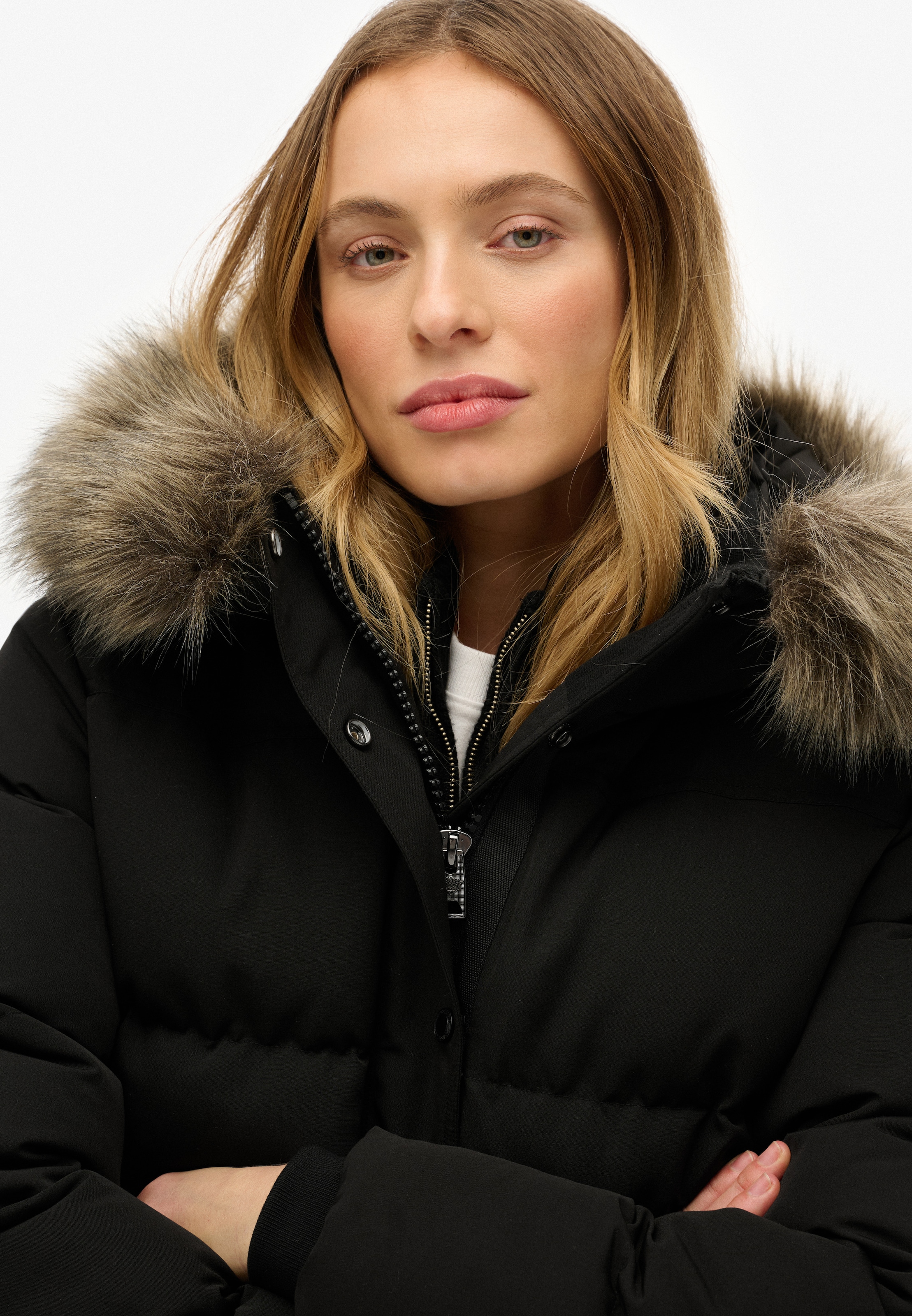 Superdry Steppjacke »EVEREST 5 BAFFLE PUFFER JKT«, mit Kapuze