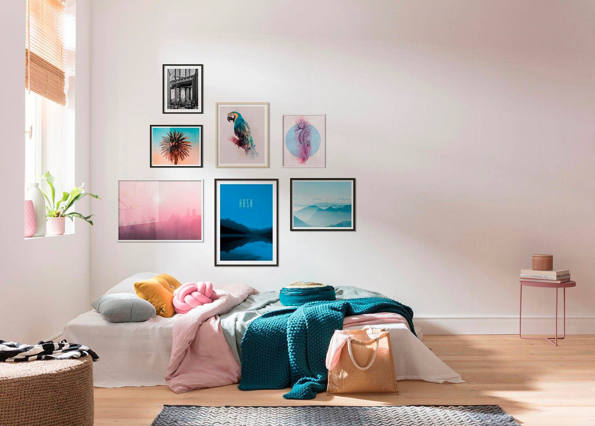 Komar Bild »Sea Horse Circle«, Tiere, (1 St.), Wandbild zur Dekoration - ohne Rahmen