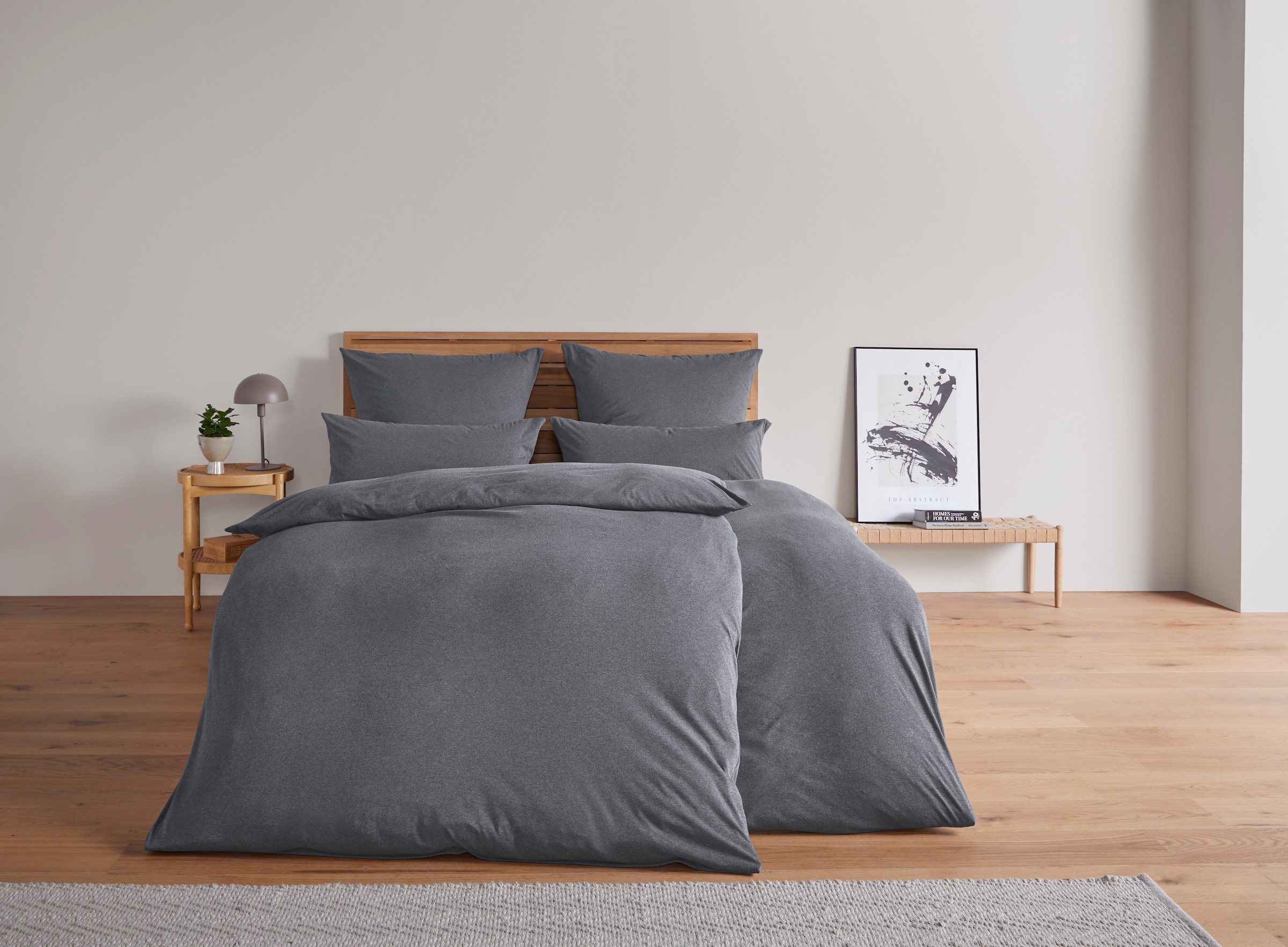 andas Spannbettlaken »Valje, Laken aus Jersey, für Matratzenhöhe bis zu 25 cm, Qualität 130 g/m², mit Gummizug, nachhaltiges Bettlaken 100% Baumwolle«, (1 St.)