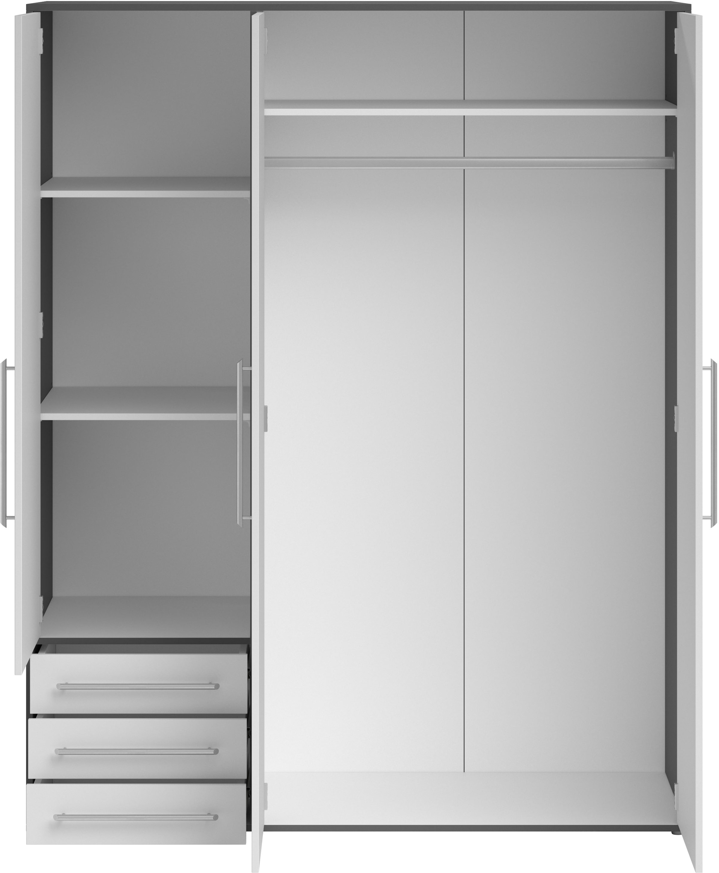 Schlafkontor »Lyss Schrank, Kleiderschrank mit Drehtüren« in verschiedenen Farben und Größen erhältlich