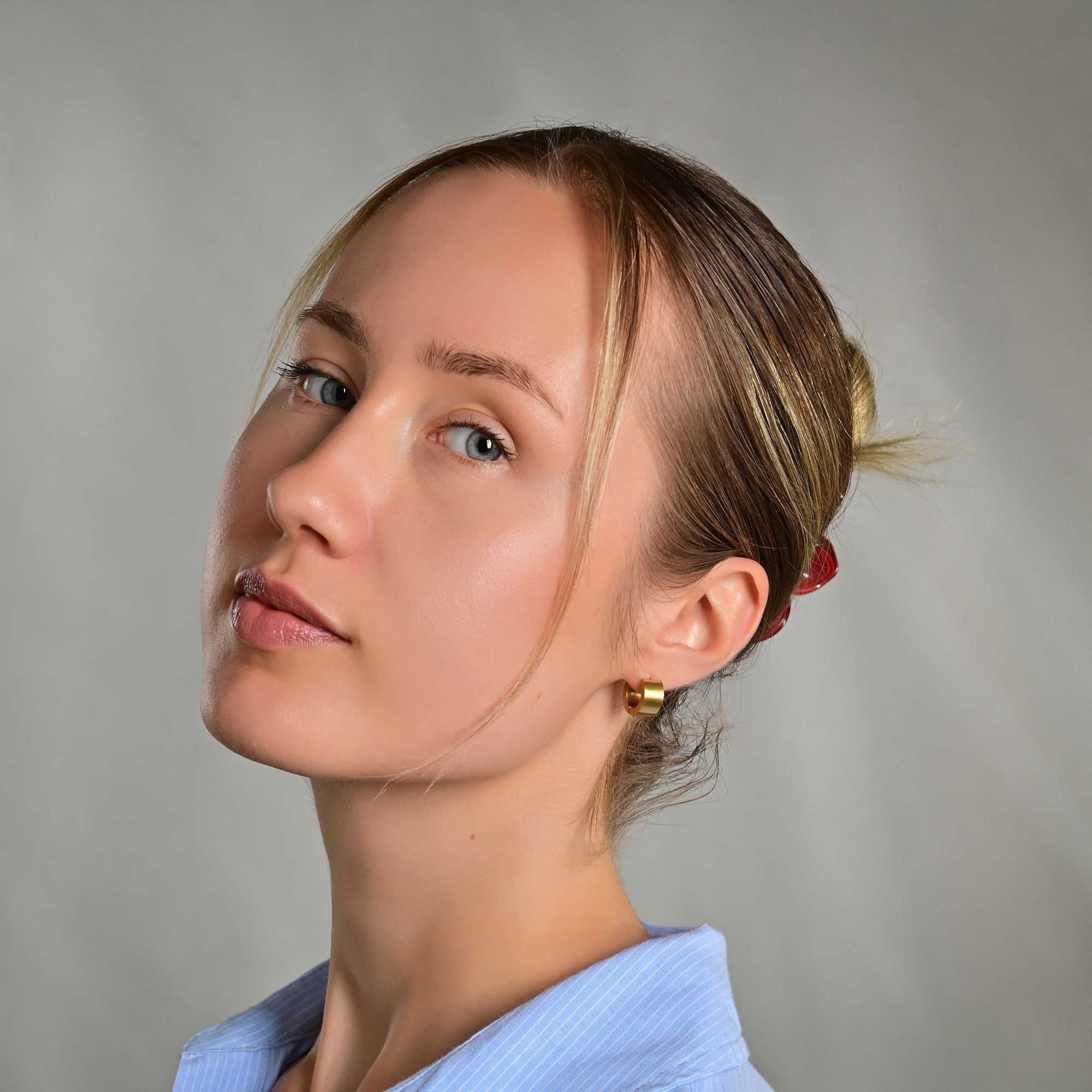 Adelia´s Paar Creolen »Unisex Ohrringe ¿ Klappcreole aus Edelstahl«