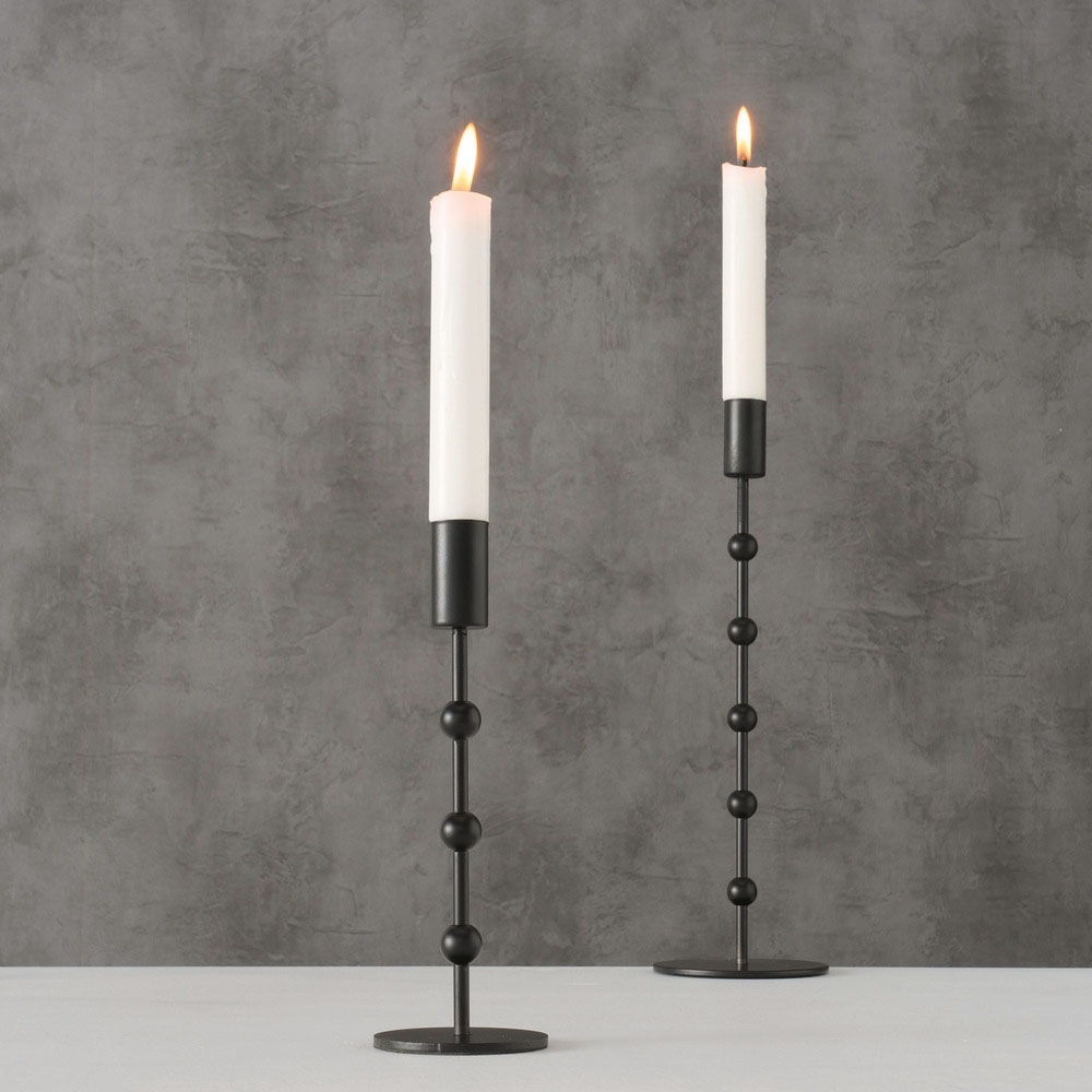 BOLTZE Kerzenleuchter »Kimberly, Weihnachtsdeko«, (Set, 2 St.), aus Eisen,  Höhe ca. 20 cm und 30 cm bei OTTO | Kerzenständer