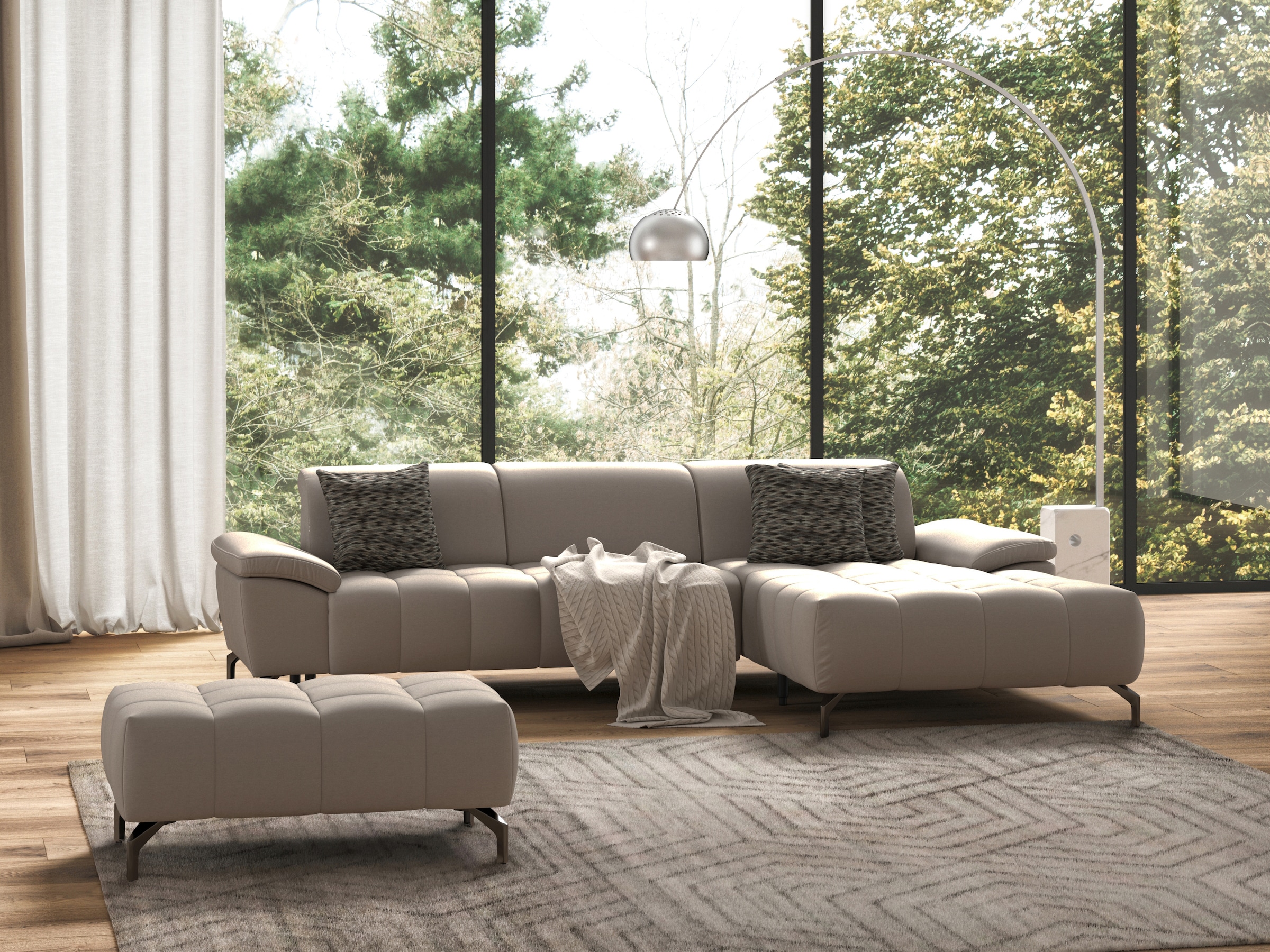 sit&more Hocker »Cool«, mit schwarzen Füßen