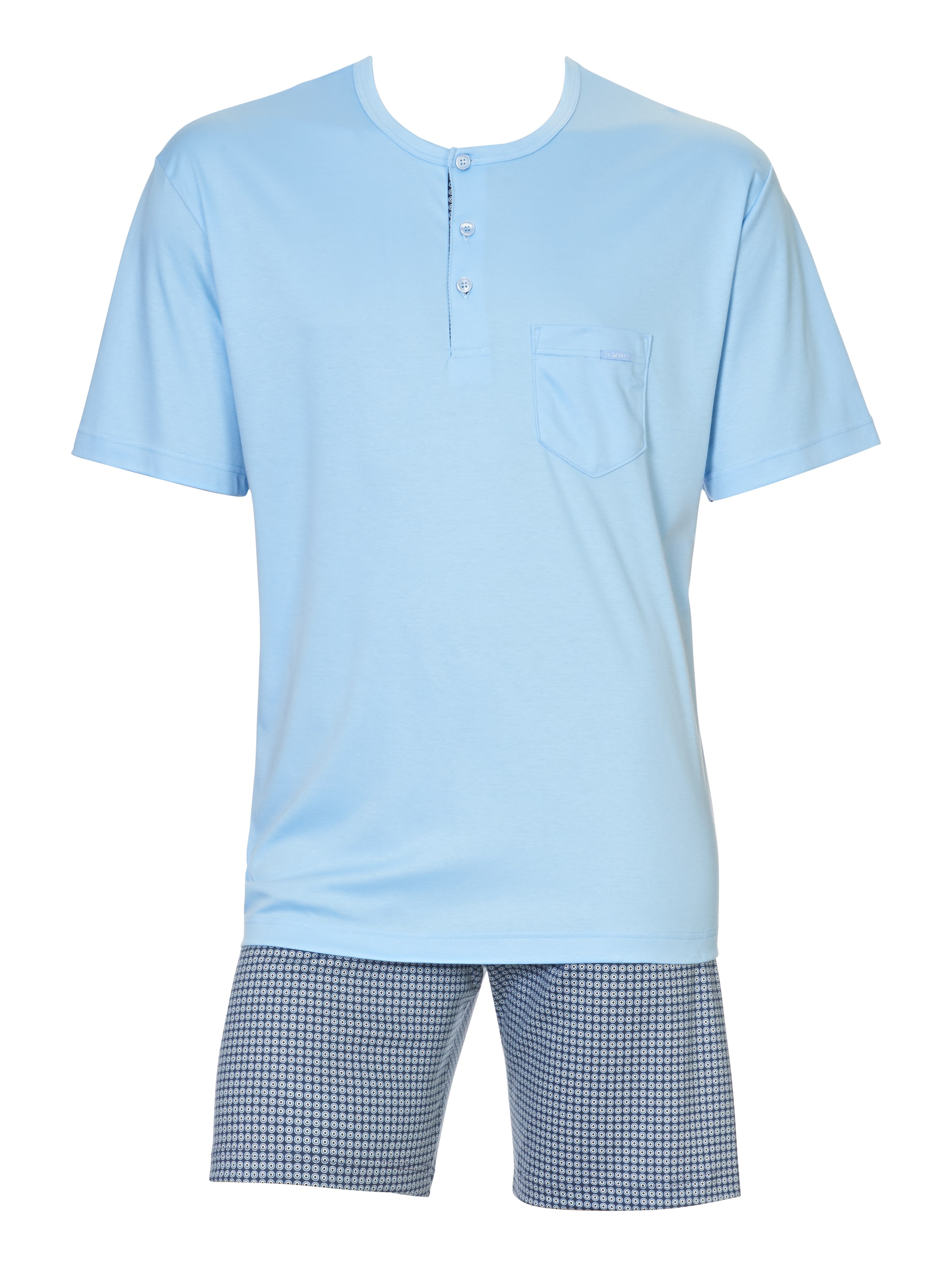CALIDA Shorty »Relax Choice«, (2 tlg.), atmungsaktiv, Baumwolle, Oberteil mit Knopfleiste