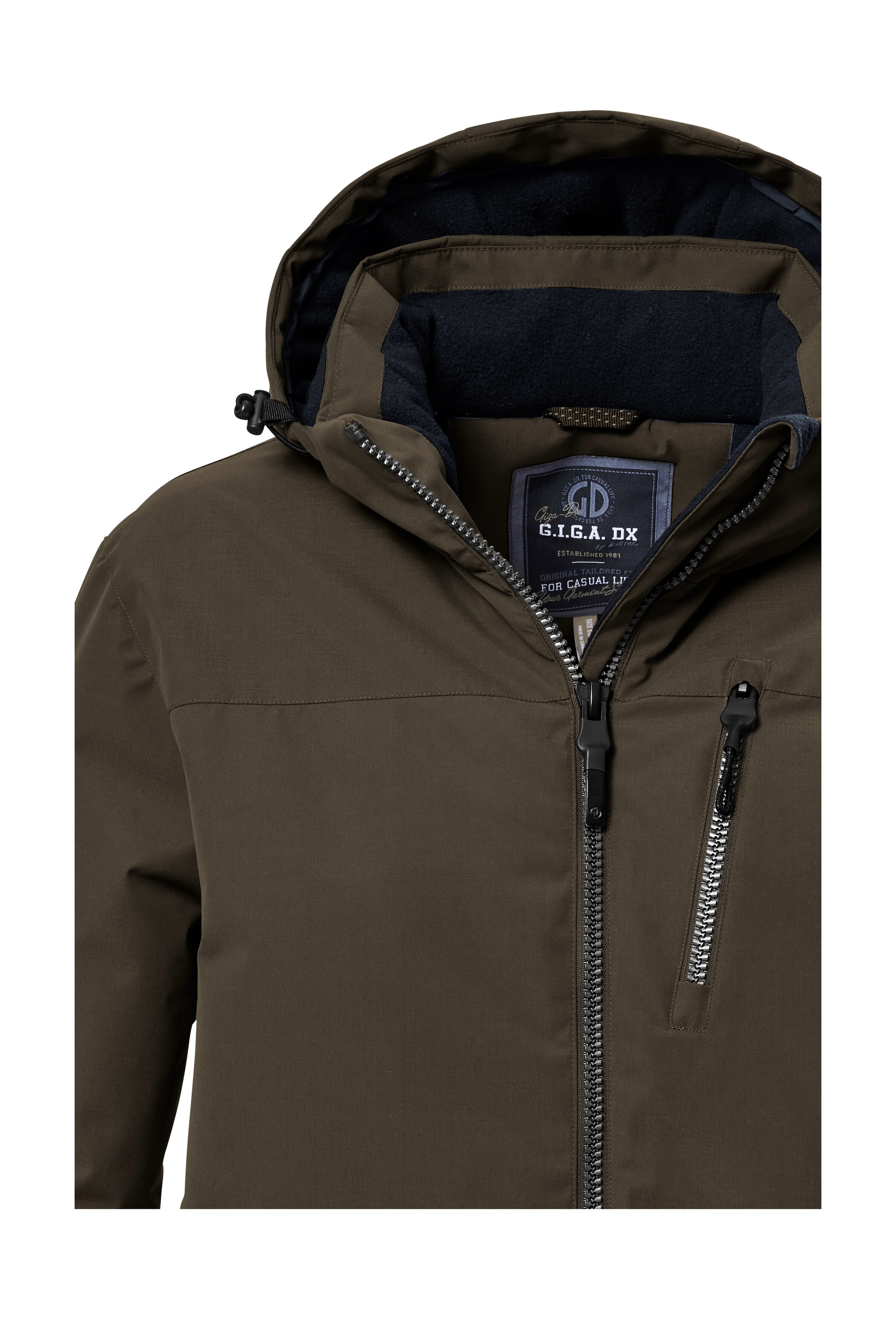 G.I.G.A. DX by killtec Funktionsjacke »GW 64 MN JCKT« Wasserfeste, atmungsaktive Winterjacke mit verstellbarer Kapuze
