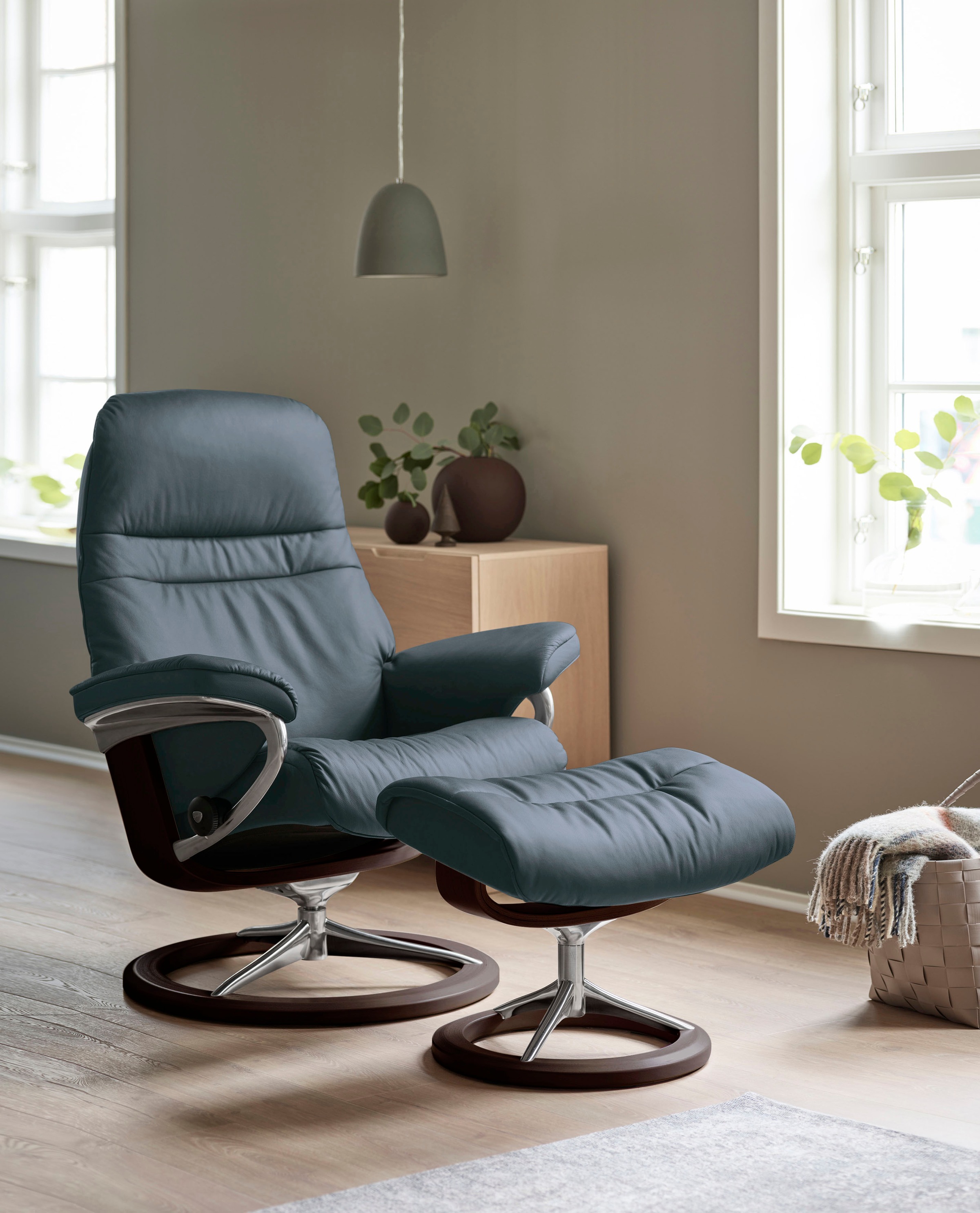 Stressless® Relaxsessel »Sunrise« mit Signature Base, Größe L, Gestell Braun