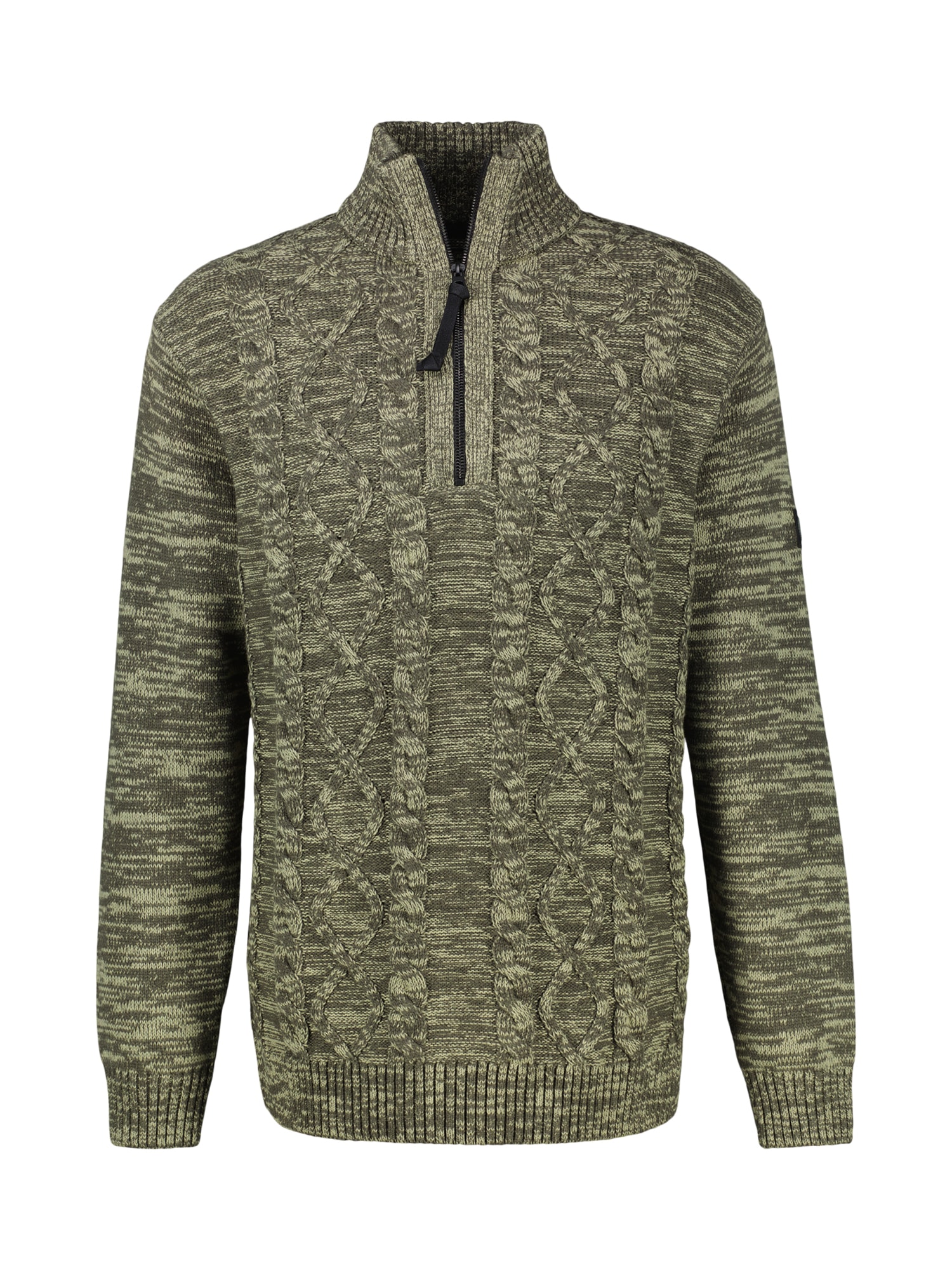 LERROS Sweatshirt »Herren Stricktroyer mit Zopfmuster«
