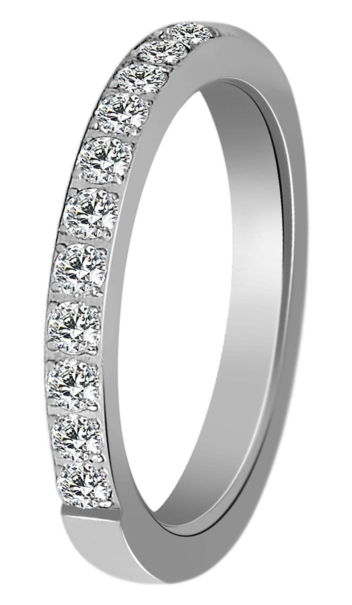 Adelia´s Fingerring »Damen Ring aus Edelstahl mit Strass Steinchen«