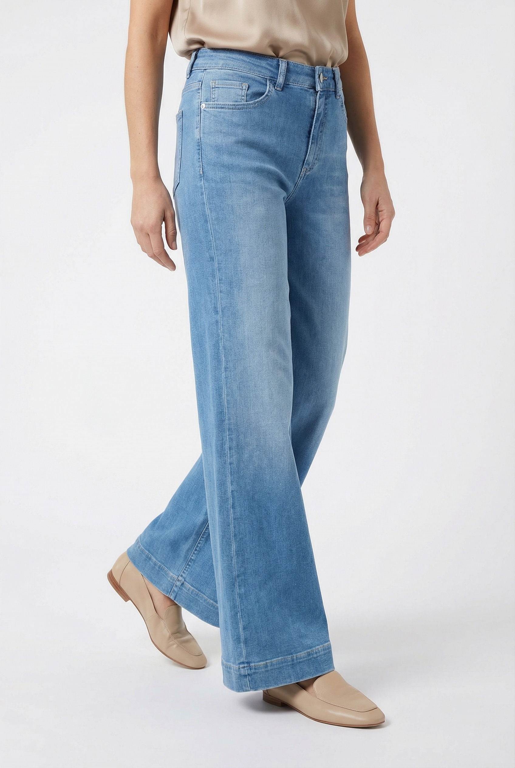 RICHROYAL Weite Jeans Marlene-Form