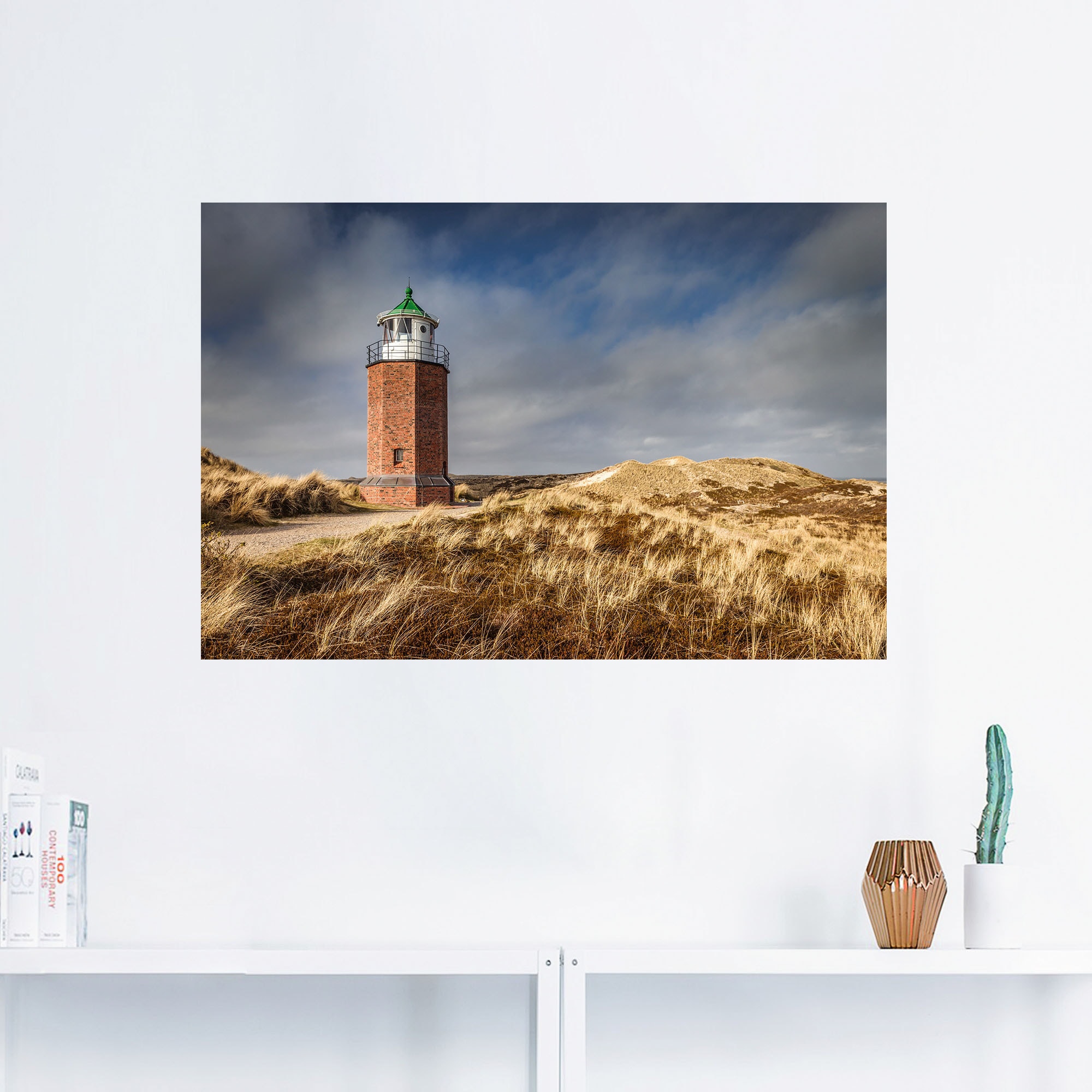 Artland Wandfolie »Leuchtturm Rotes Kliff in Kampen, Sylt«, Gebäude, (1 St.), selbstklebend