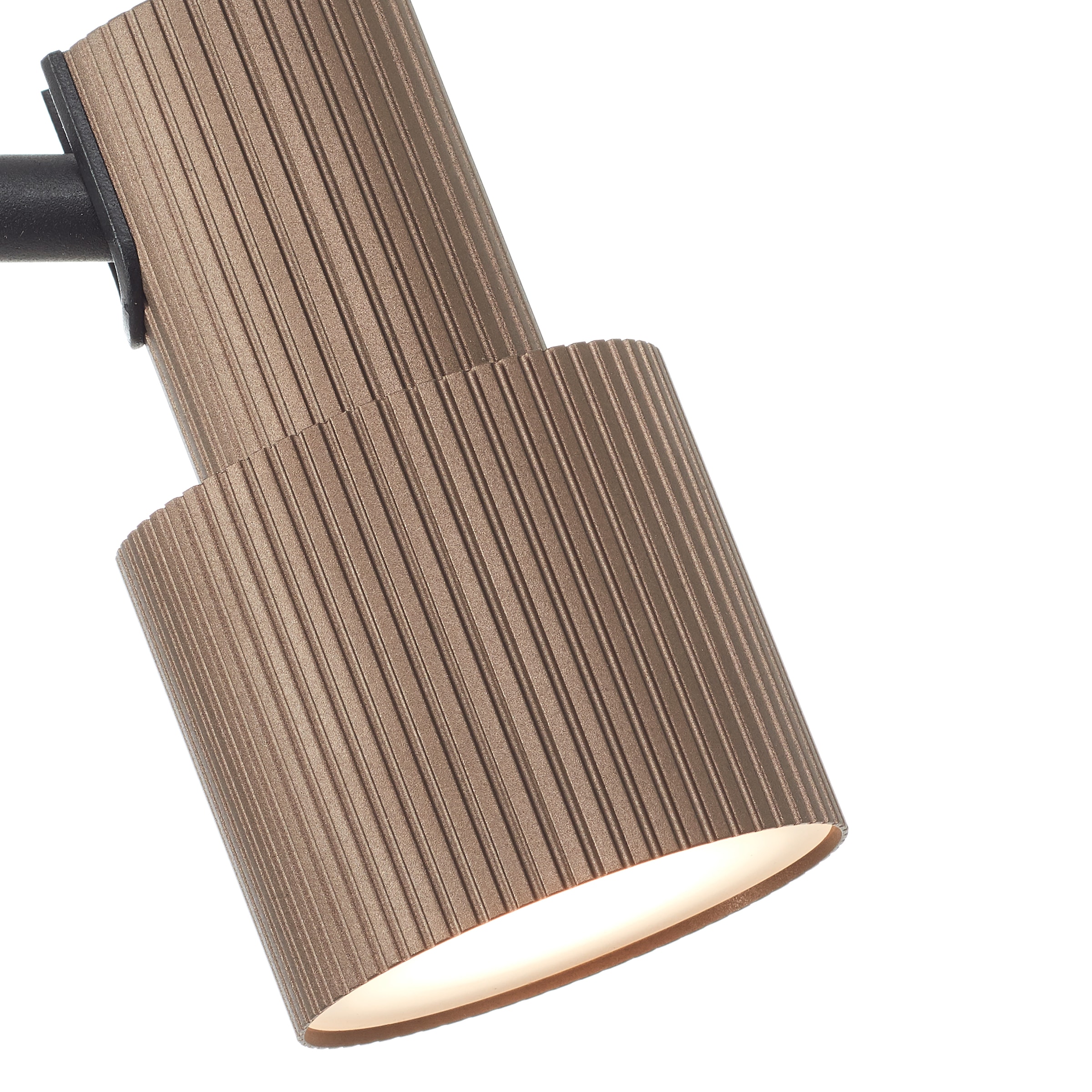 Brilliant Stehlampe »Cadiz«, 2 flammig, Leuchtmittel GU10 | ohne Leuchtmittel, 140 x 22 cm, GU10, schwenkbar, Aluminium, schwarz/bronzefarben