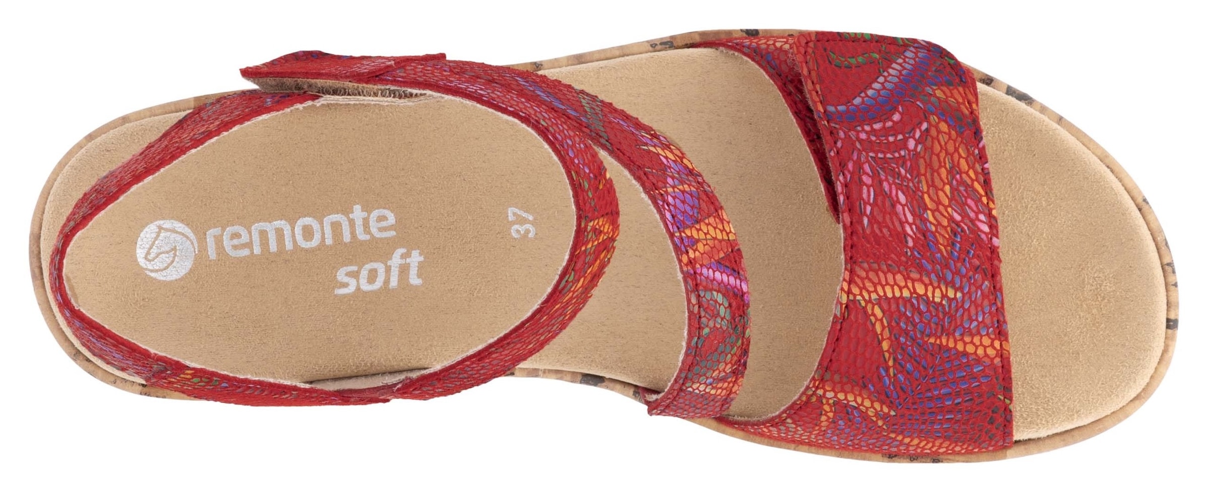 Remonte Keilsandalette, Sommerschuh, Klettschuh, Riemchensandale mit Softfußbett