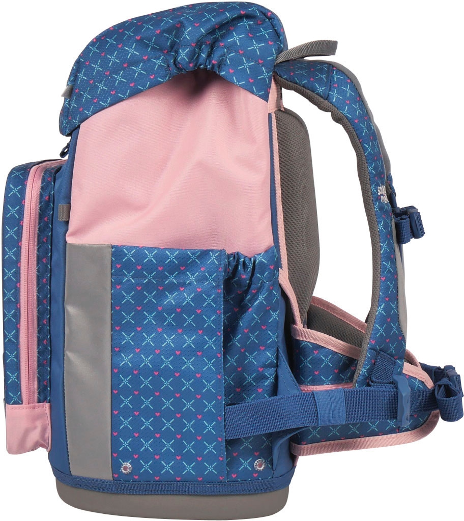 SCHOOL-MOOD® Schulranzen »Rebel Air+, Mila (Pferd)«, retroreflektierende Flächen, aus recyceltem Material