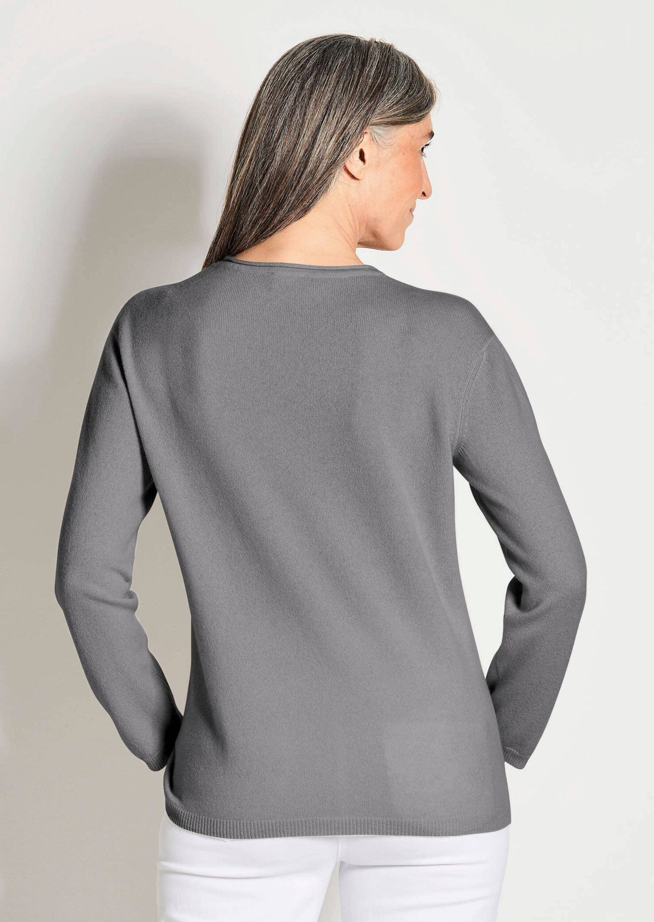 GOLDNER Strickpullover »Kaschmirpullover mit V-Ausschnitt«