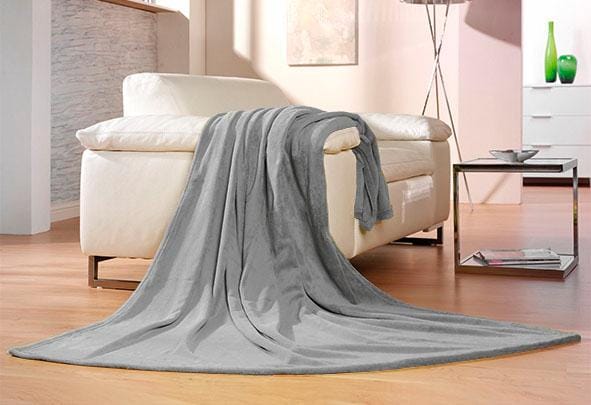 Gözze Wohndecke »Memphis« in tollen Unifarben, Kuscheldecke