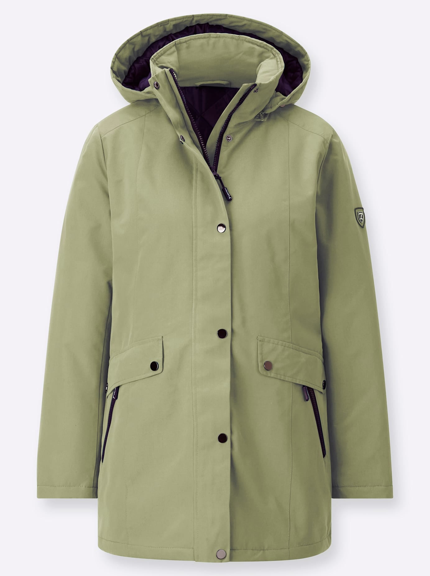 Casual Looks Langjacke, mit Kapuze