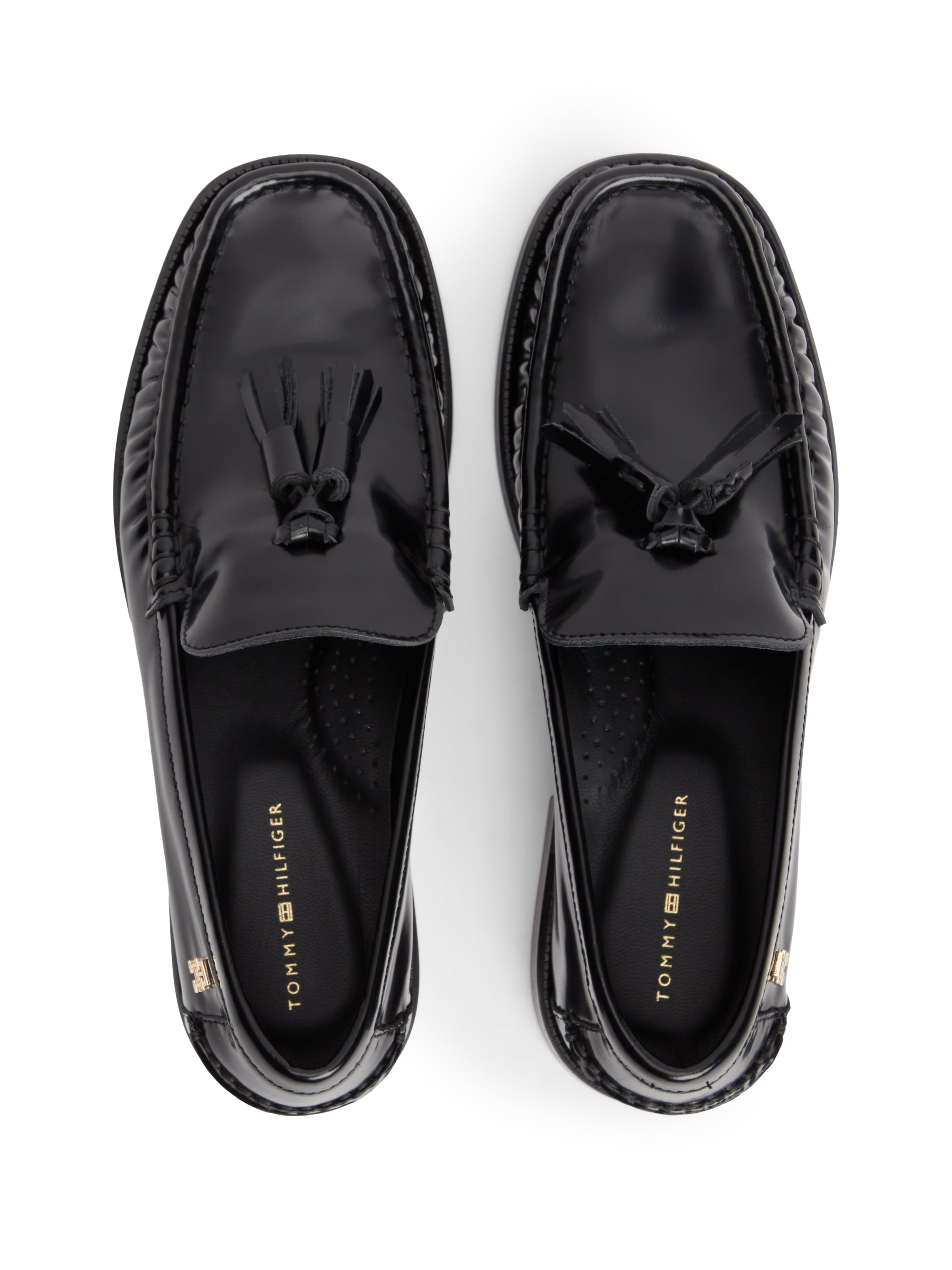 Tommy Hilfiger Loafer »SQUARE TOE TASSEL LOAFER«  Blockabsatz, Slipper mit modischer Quaste