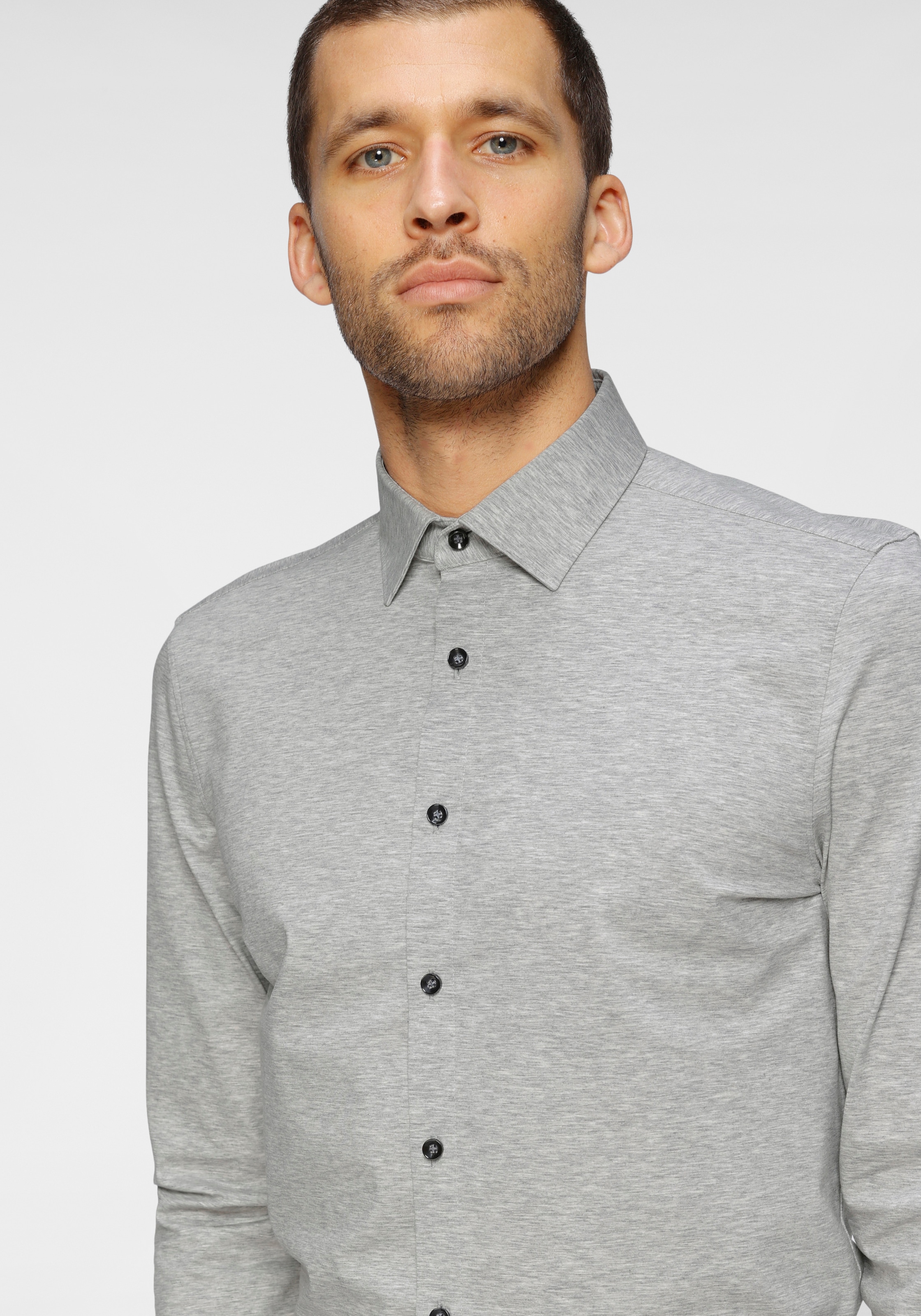 OLYMP Businesshemd »No. Six 24/Seven super slim«, in bequemer Jersey-Qualität