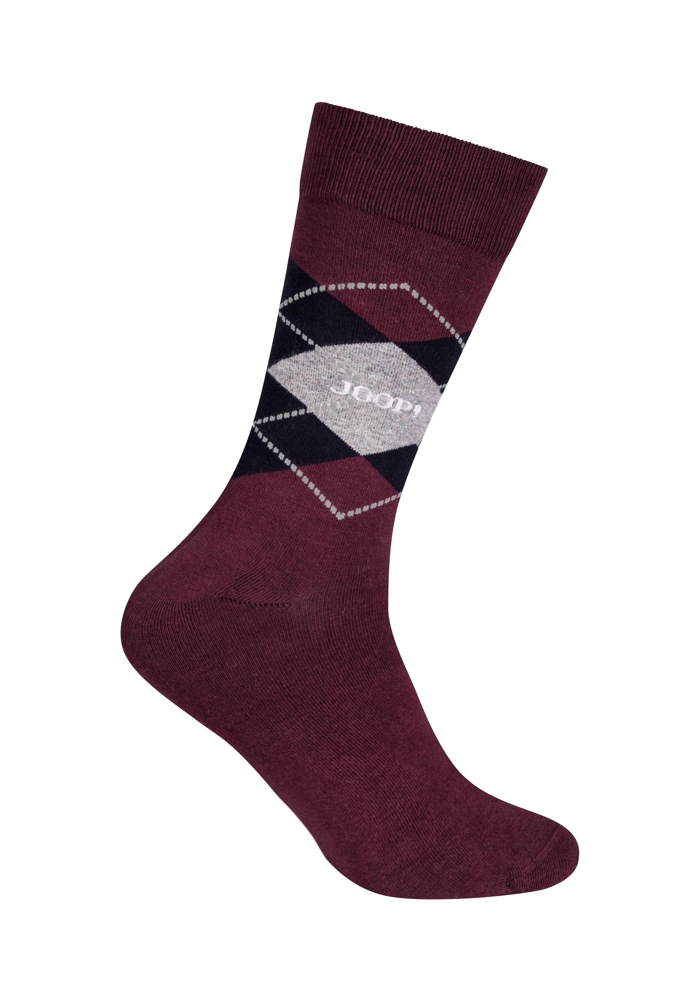 JOOP! Socken »premium essentials« 2 Paar,  Premium Qualität, verstärkte Ferse, verstärkte Zehen, Argyle Design