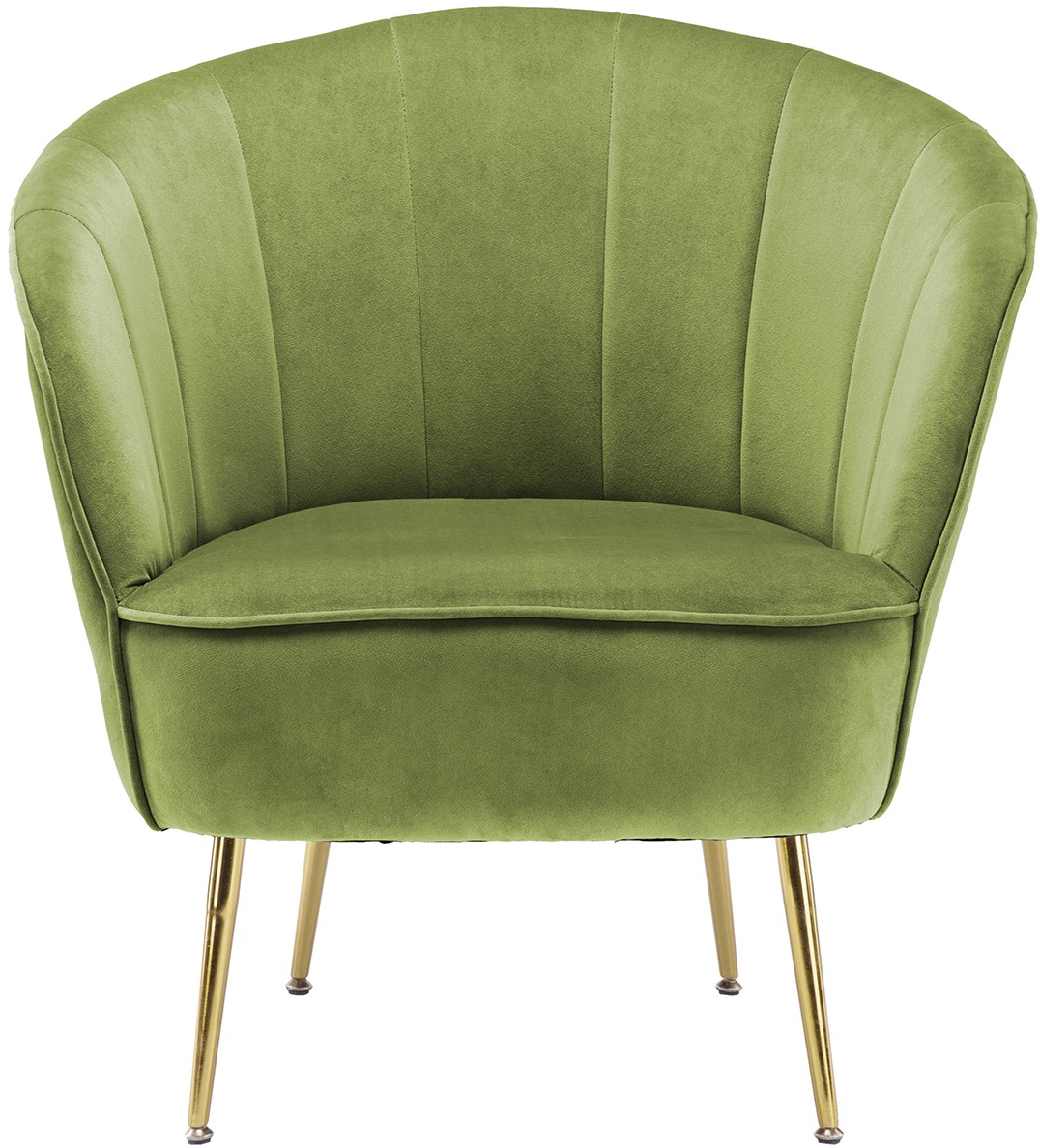Kayoom Sessel »Loulan 125, gemütlicher Cocktail-Sessel, edler Samtbezug«, (1 St.), Cocktail-Sessel, Rückenlehne mit Ziernaht, Metallbeine in Gold