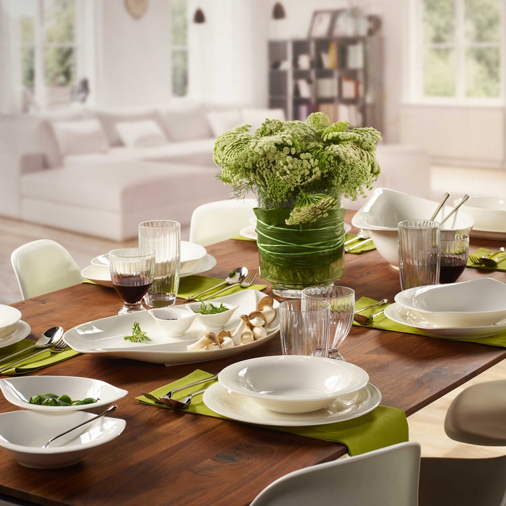 Villeroy & Boch Geschirr-Set »Einsteiger-Set New Cottage Basic 8er Set weiß«