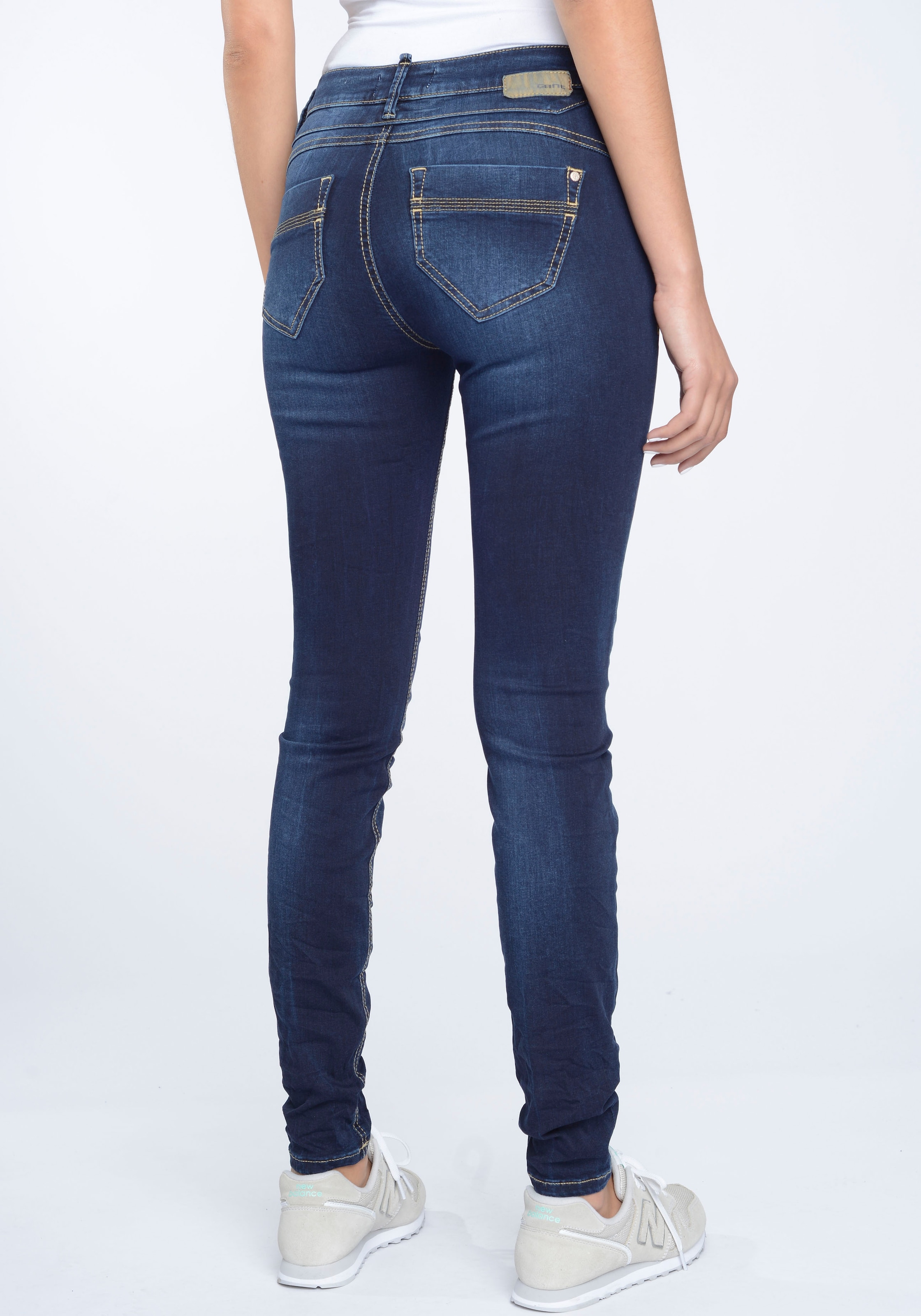 GANG Skinny-fit-Jeans »94Nele«, links OTTO mit online gekreuzten Gürtelschlaufen vorne bei