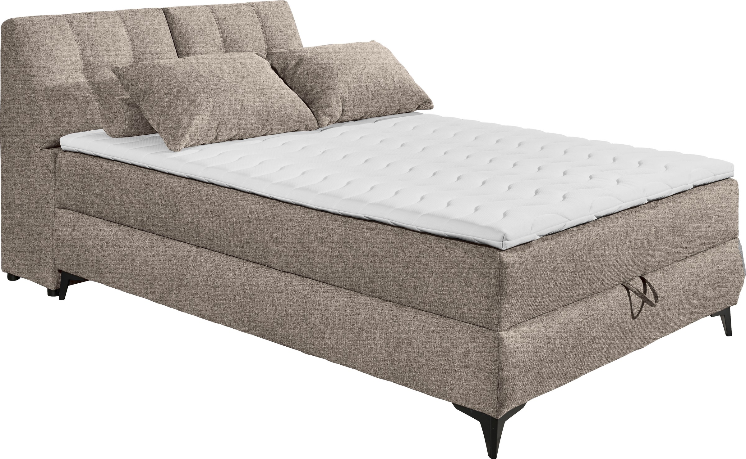 ED EXCITING DESIGN Boxbett »Atlantis« mit Bettkasten und Stauraum im Kopfteil