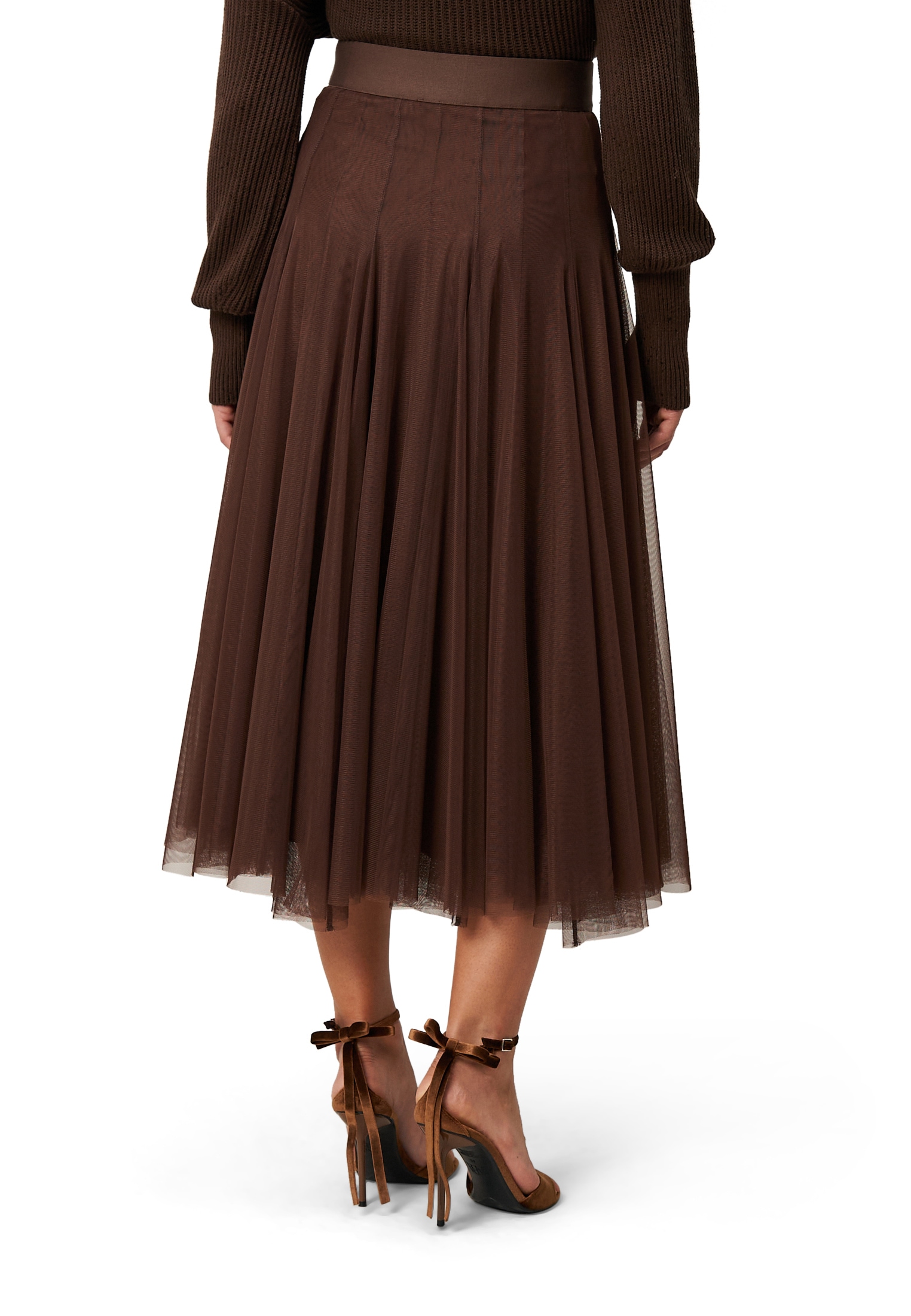 Zero Faltenrock »Meshrock mit Gummibund«