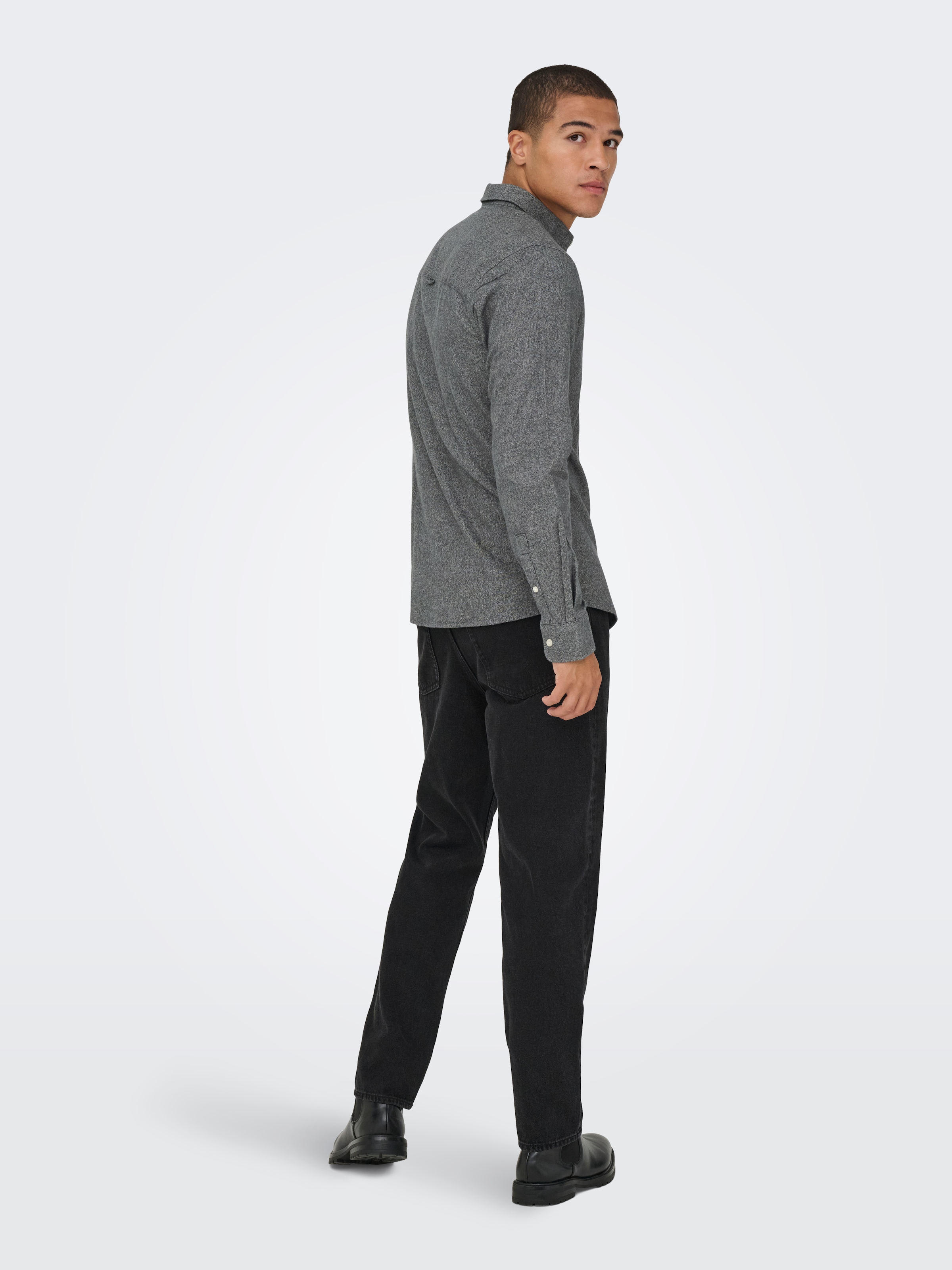 ONLY & SONS Langarmhemd »ONSNIKOLA LS MELANGE SHIRT OTL«