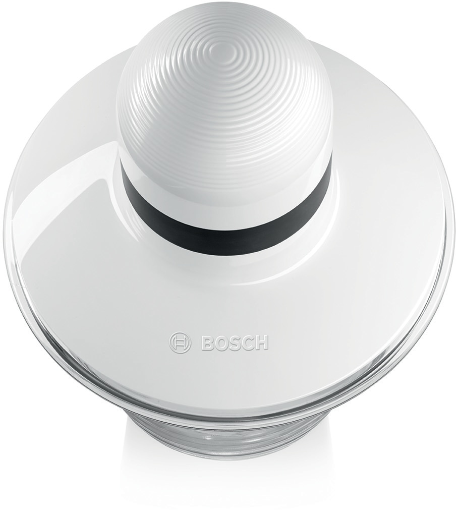 BOSCH Zerkleinerer »MMR08A1, 800ml Behälter, Schlagscheibe, Edelstahl-Messer, weiß« 400 W Behälter mikrowellengeeignet, Einhand-Bedienung