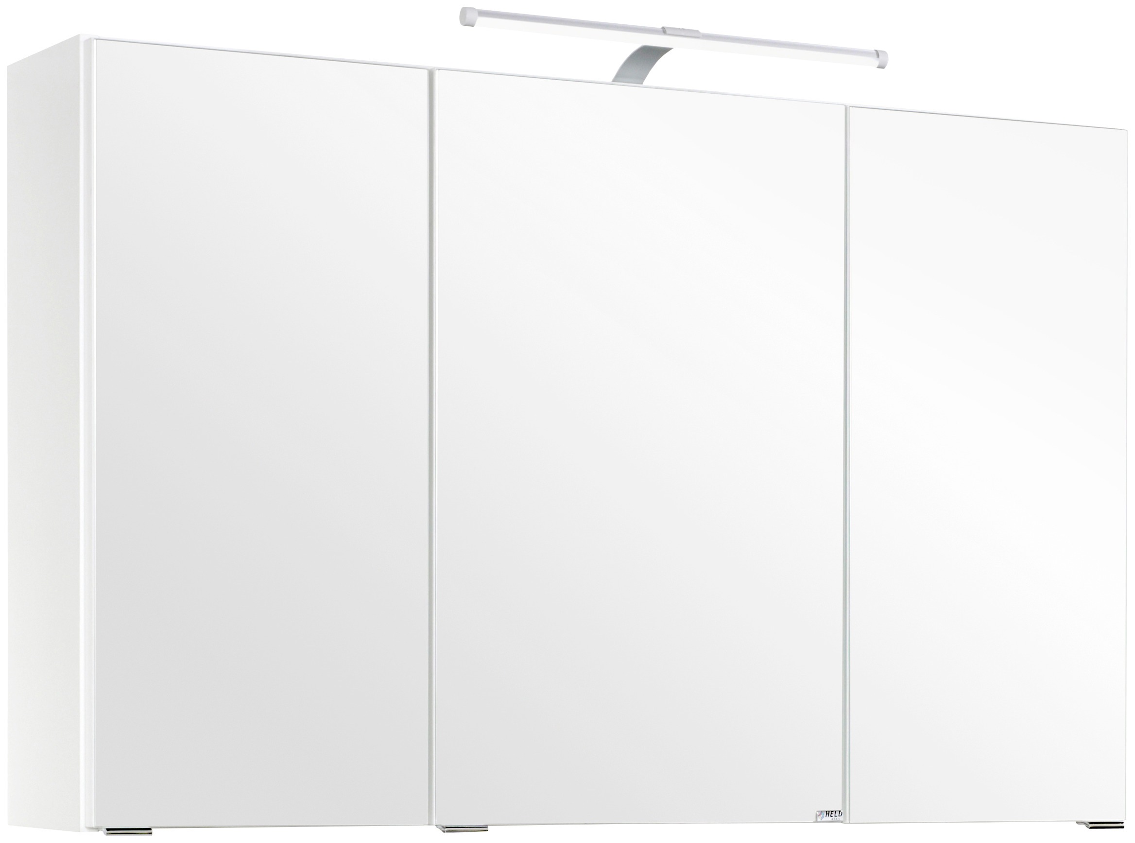 welltime Badmöbel-Set »Florida«, (2 St.), Waschplatz Breite 100 cm und Spiegelschrank