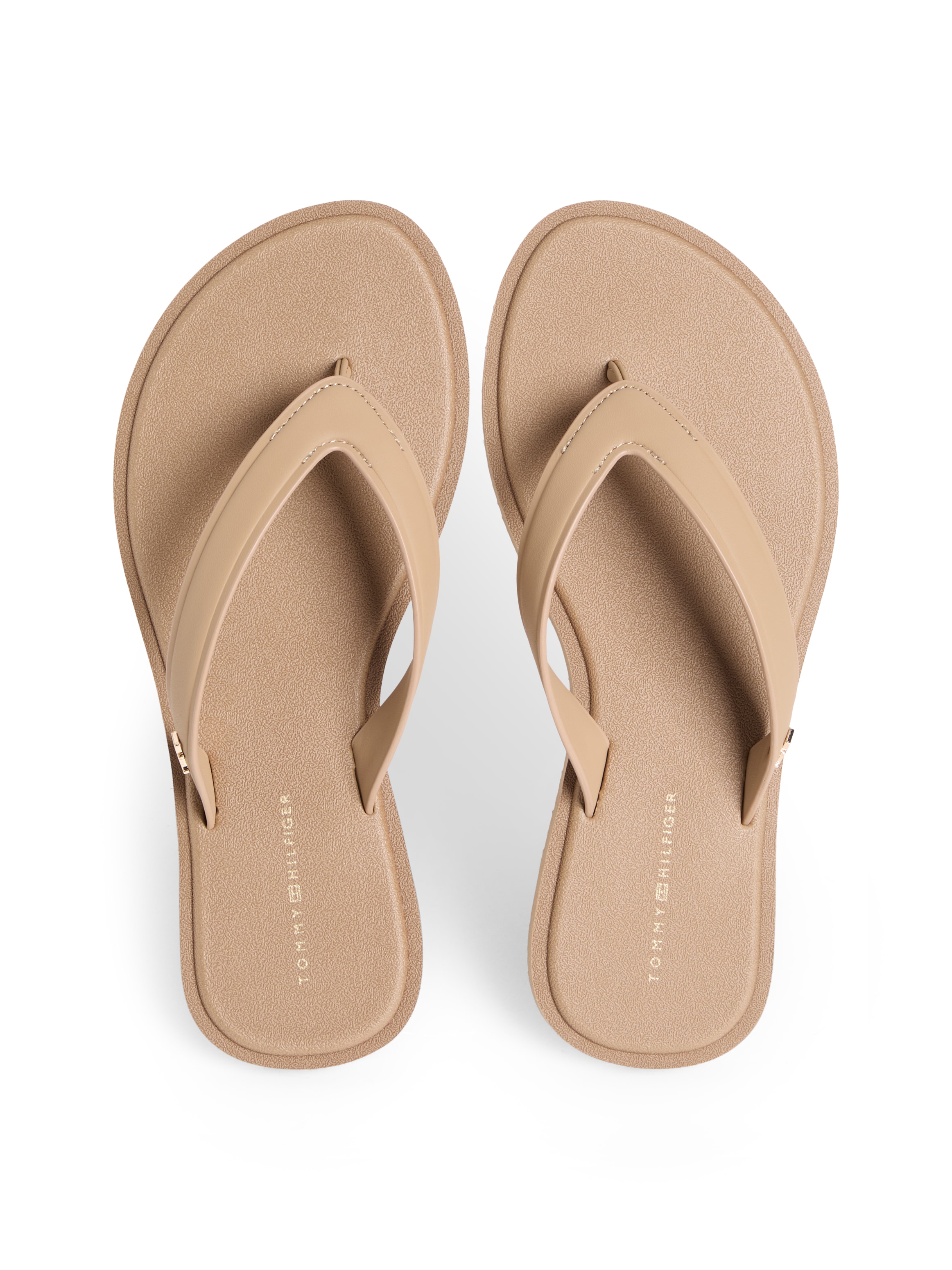 Tommy Hilfiger Zehentrenner »TH SCANDI PREMIUM SUMMER SANDAL«  Strandschuh, Pool Slides, Dianette, Flat mit Logo-Emblem
