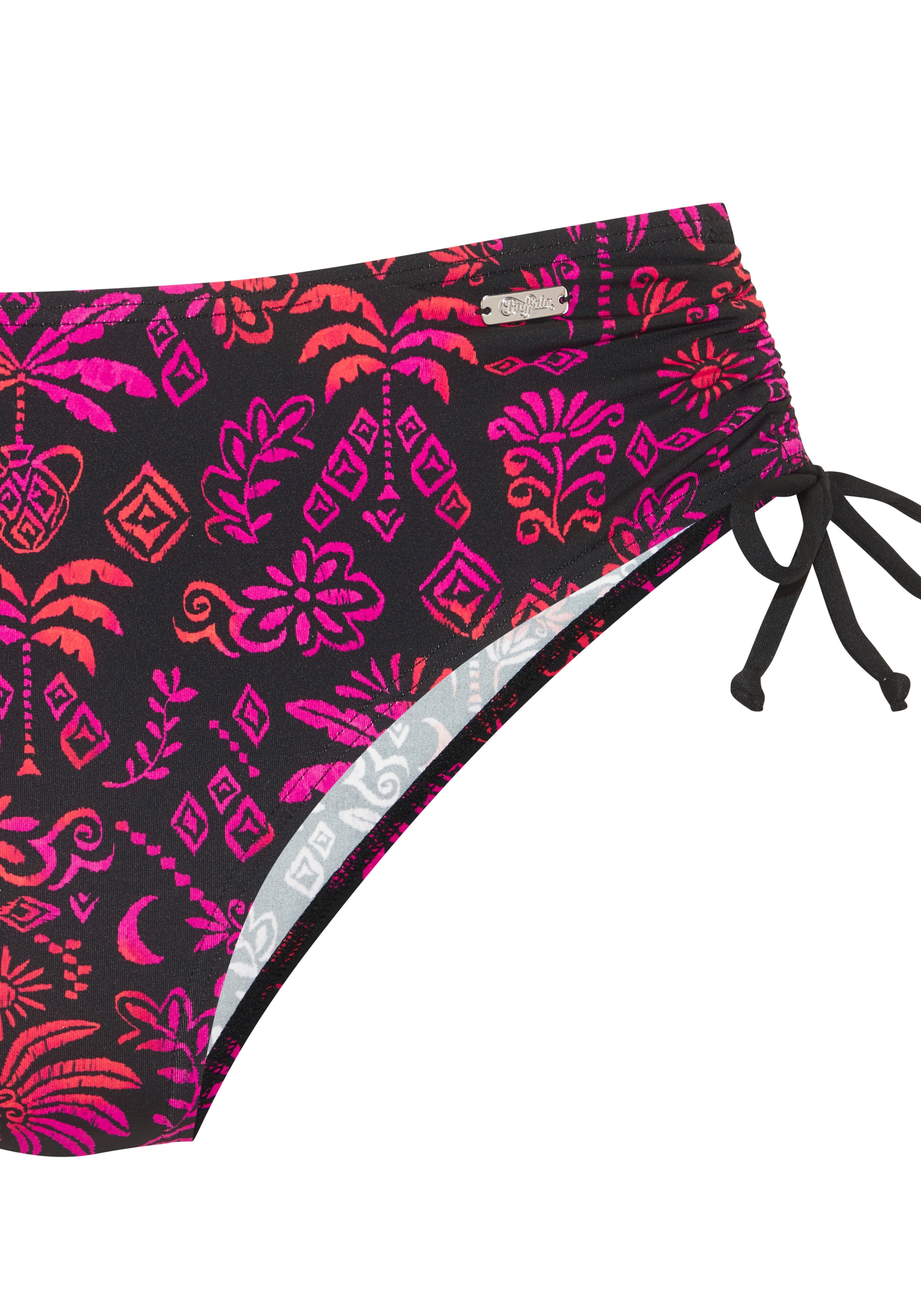 Buffalo Bikini-Hose »Paloma« im trendigen Palmenmotiv mit kontrastfarbenen Details