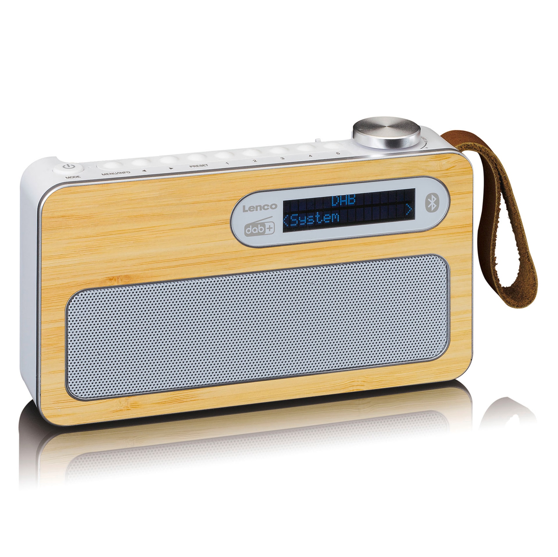Lenco Digitalradio (DAB+) »Tragbares DAB+/ FM Radio mit BT«, (Digitalradio (DAB+)