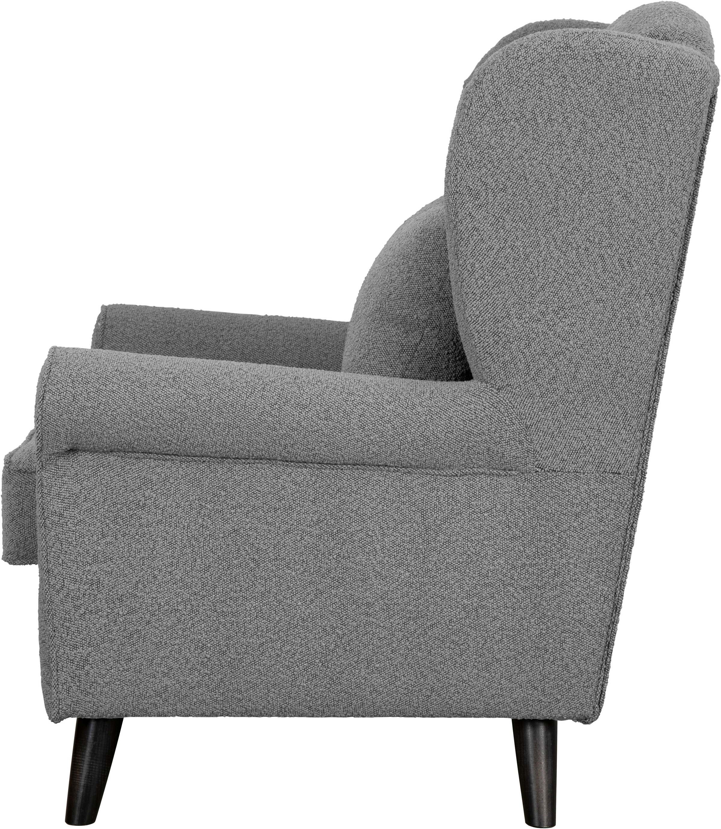 Home affaire Sessel »Ohrensessel CHISTELLE, wahlweise mit Polsterhocker«, mit Wellenunterfederung, Maße: B/T/H: 81/87/99 cm