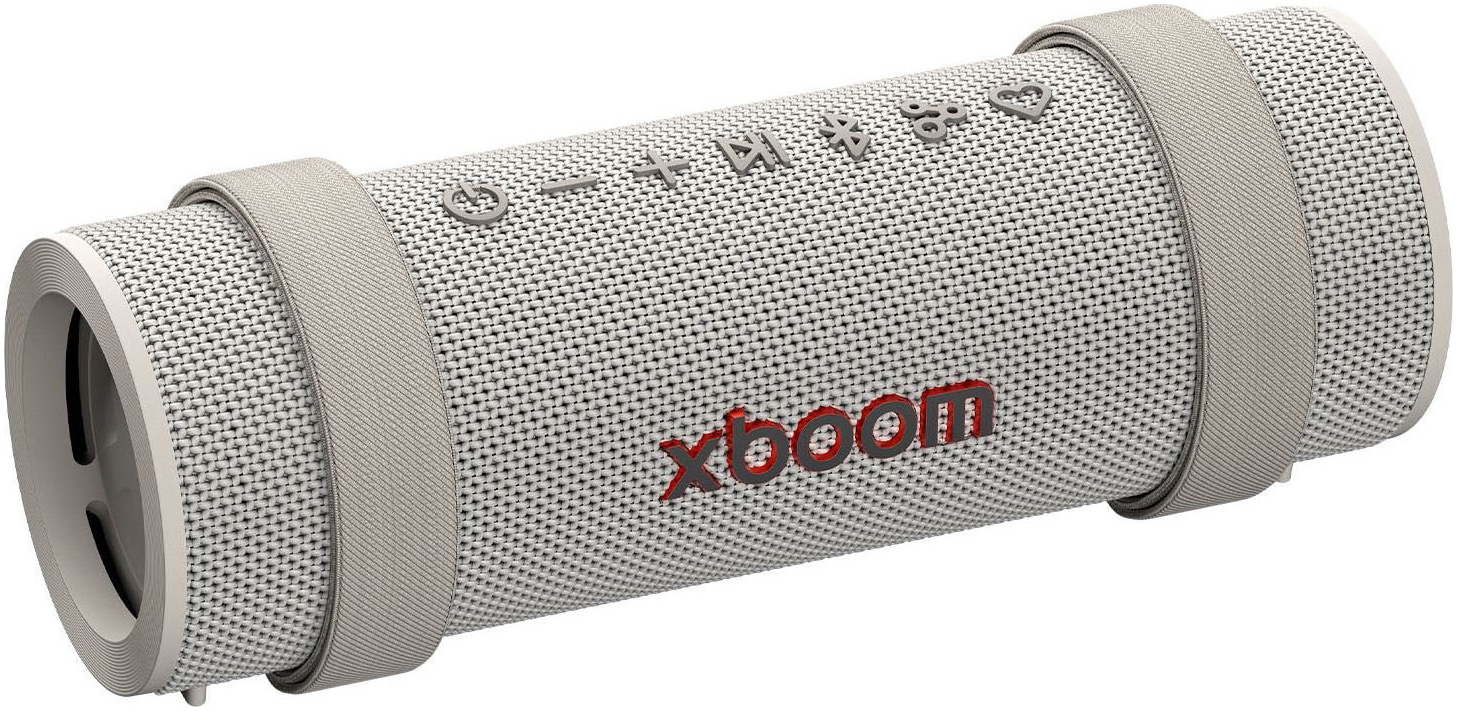 LG Bluetooth-Speaker »xboom GRAB« 1.1 (Bluetooth Apple Siri | Beleuchtungseffekte | EQ Modi | Extra Bass | Google Assistant | Lautstärkeanpassung | Multipoint Anbindung | Wireless Party Connect 30 W)