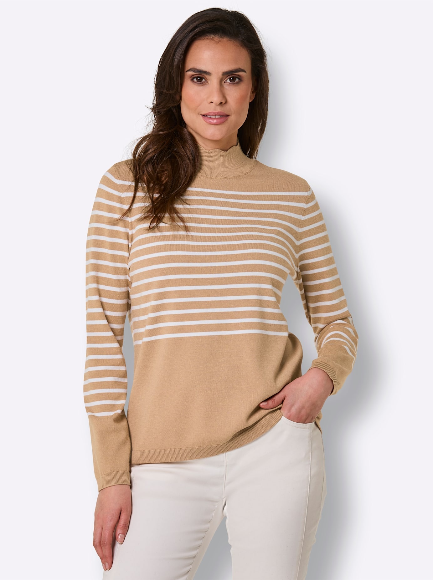CREATION L PREMIUM Streifenpullover »Lyocell-Mix-Pullover«