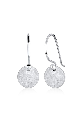 Elli Paar Ohrhänger »Ohrhänge Plättchen Kreis Matt 925 Silber« kaufen