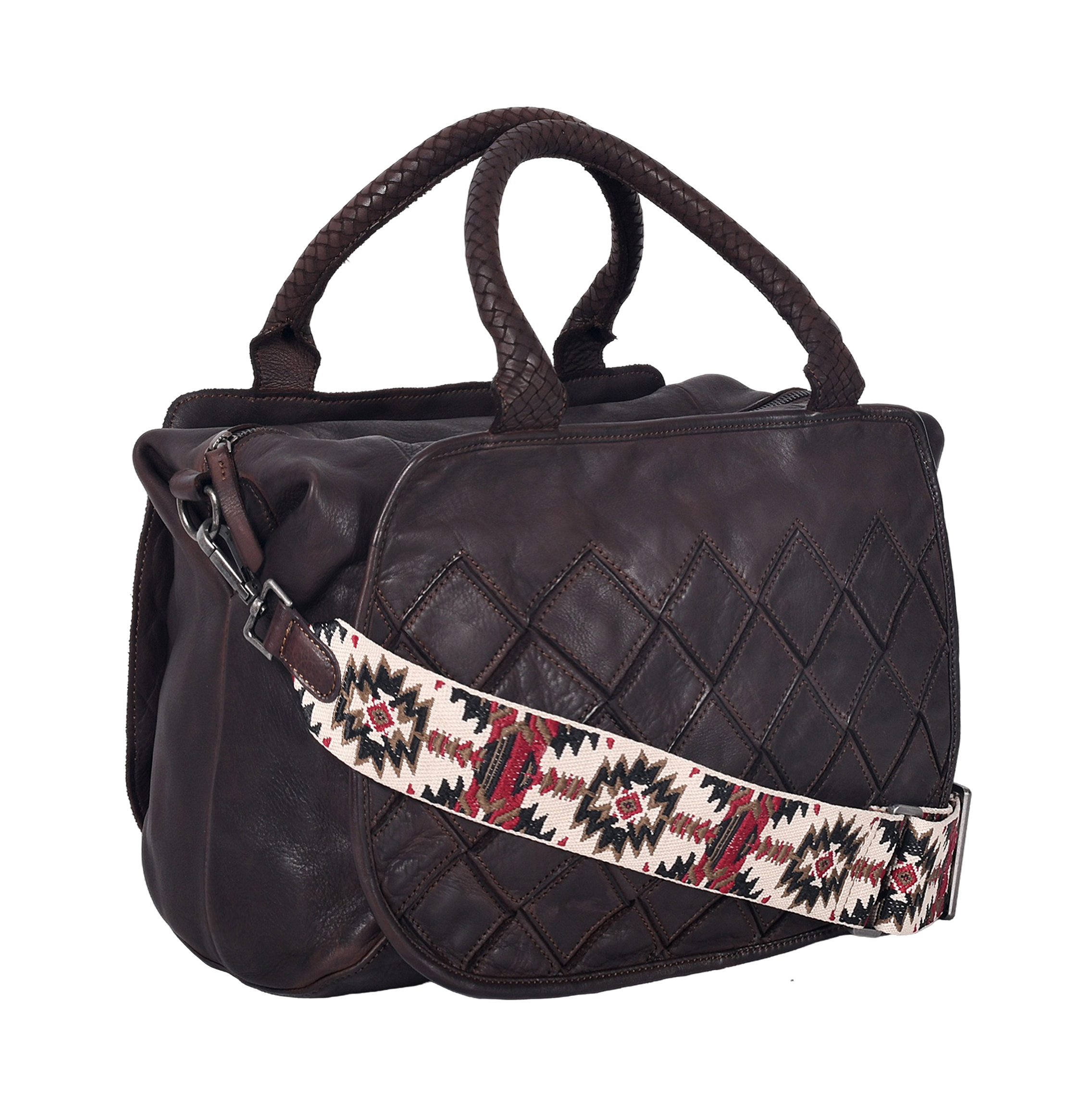 HARBOUR 2nd Handtasche »Sestilia« Damen Schultertasche, Tragetasche mit kontrastfarbigem Umhängeriemen